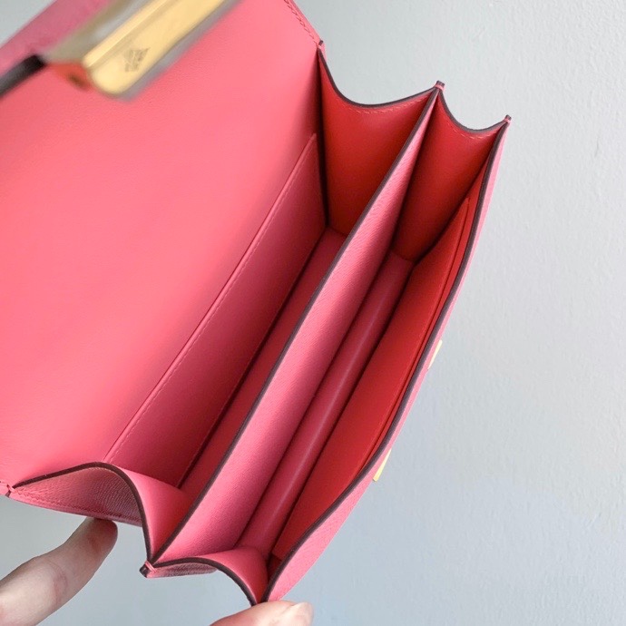 H**mes constance epsom leather-19cm