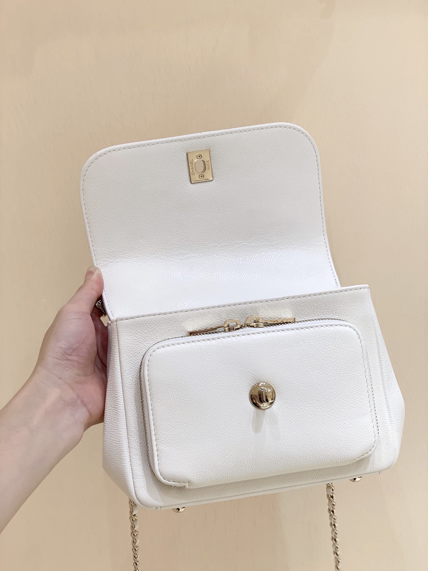 Ch@nel Flap Bag-25x21x7CM