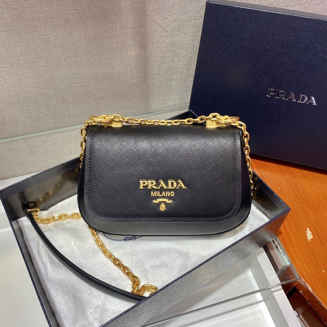 Pra*a saffiano chain bag1bd275-22*14*7cm