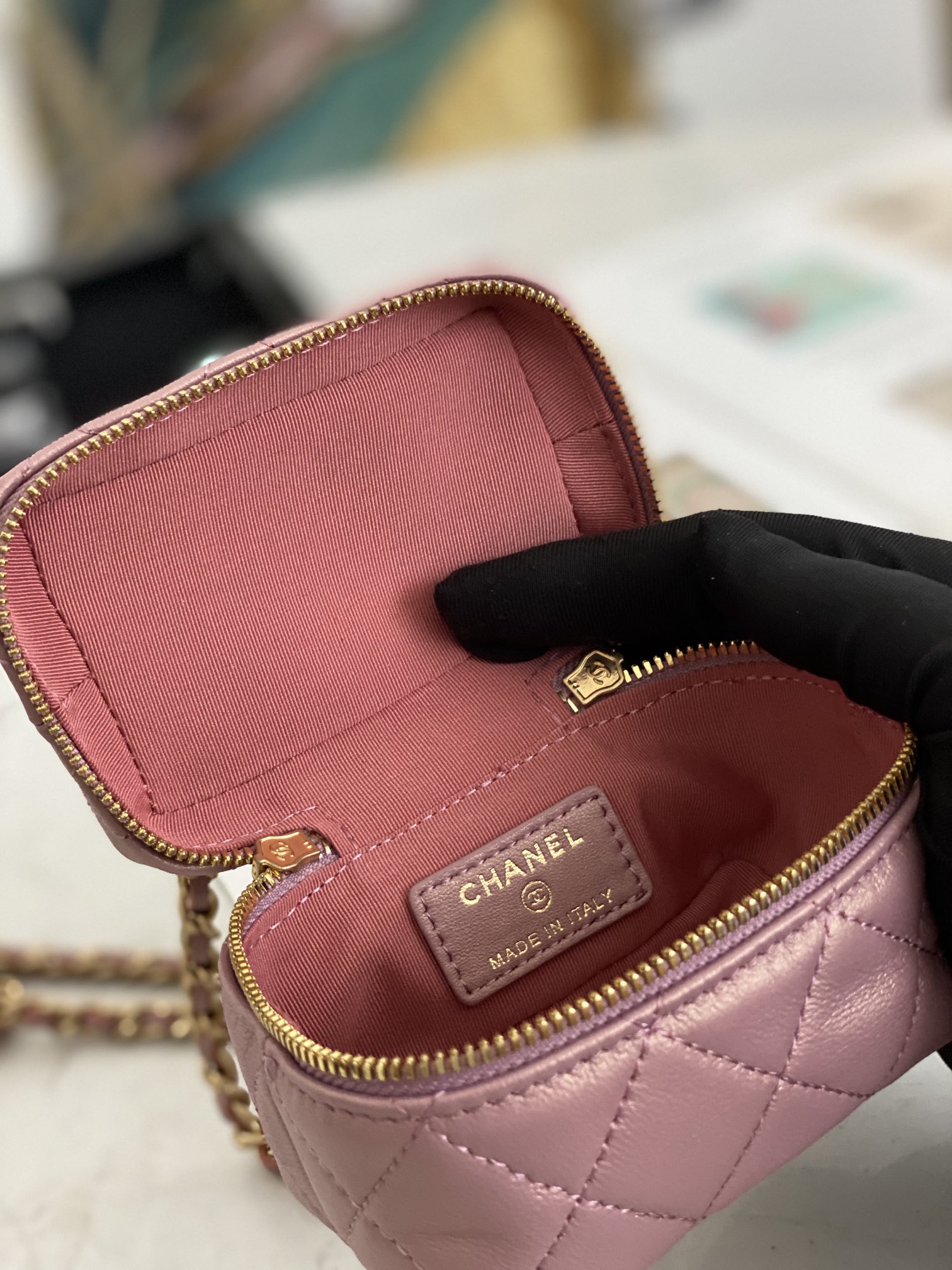 Ch@nel Vanity Bag-11.5x12x7CM