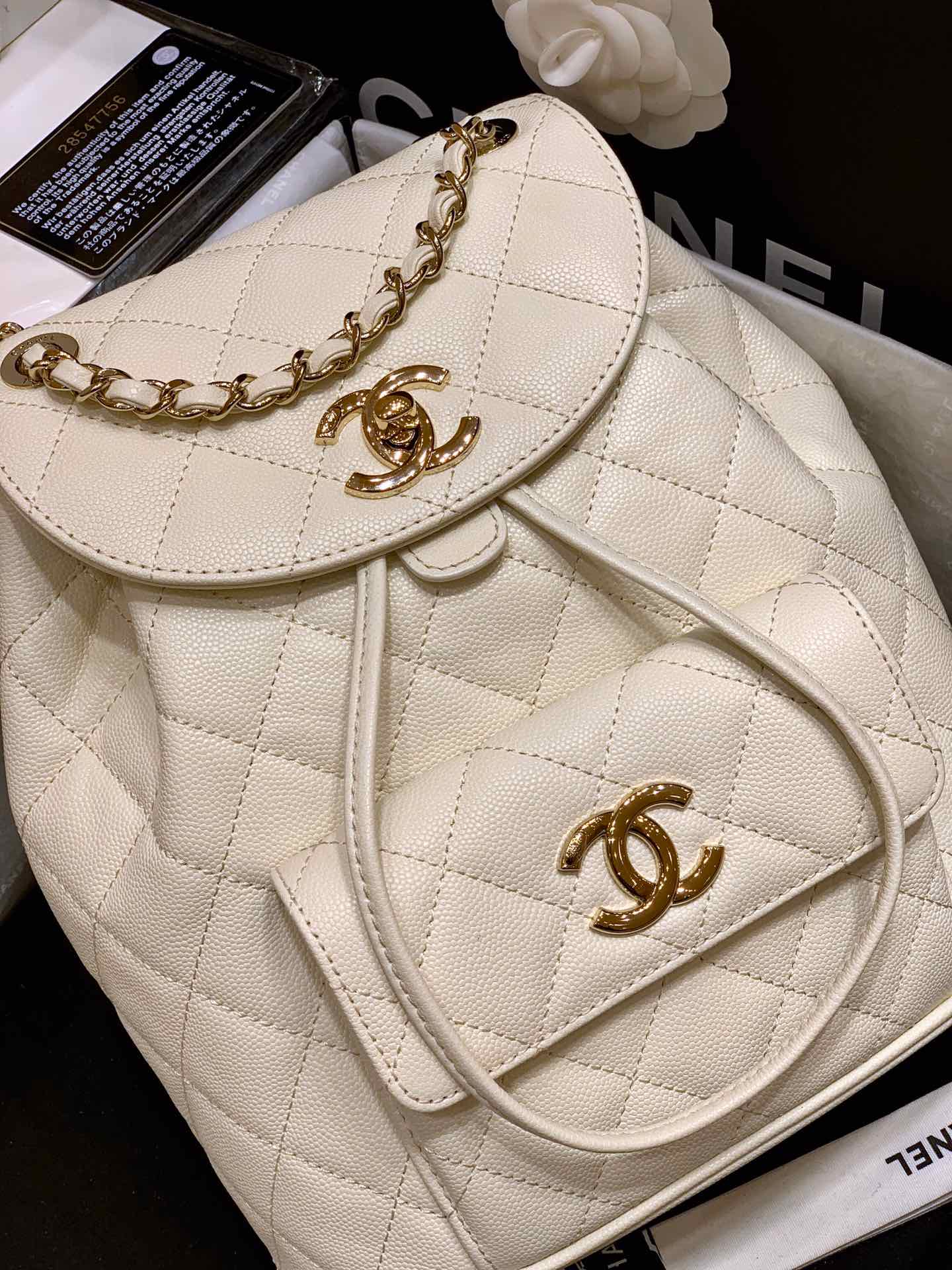 Ch@nel Backpack -22.5x24x12CM