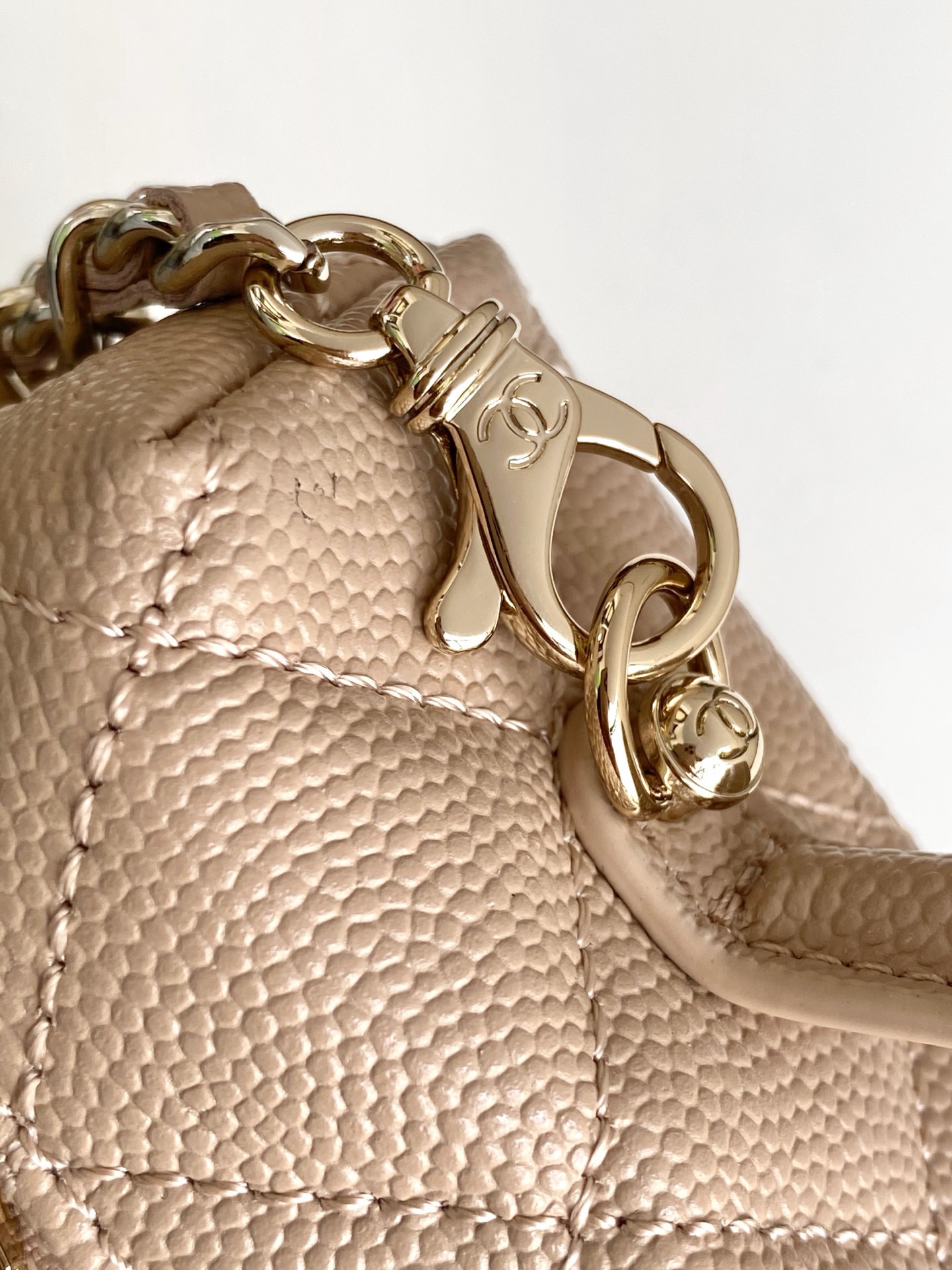 Ch@nel Cosmetic Bag-Caviar-18CM