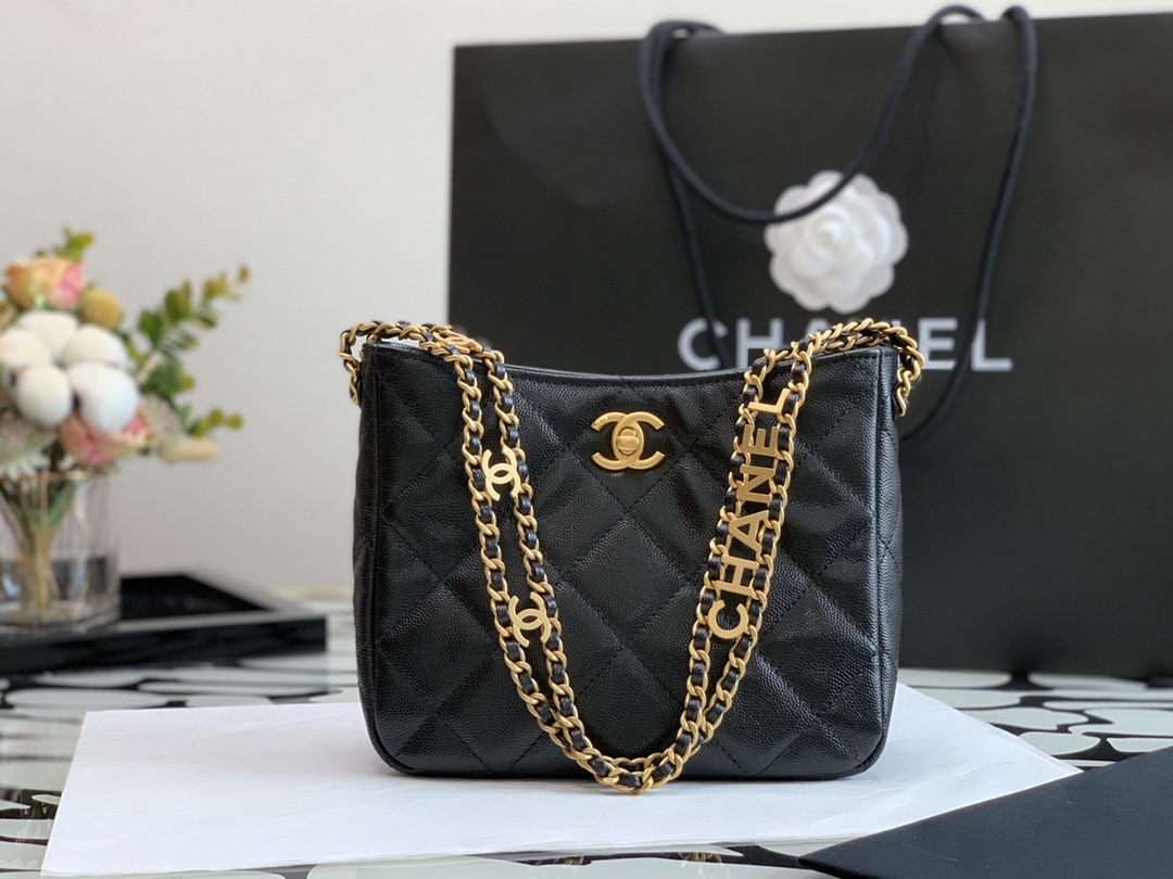 Ch@nel Hobo Bag-19x16x8CM