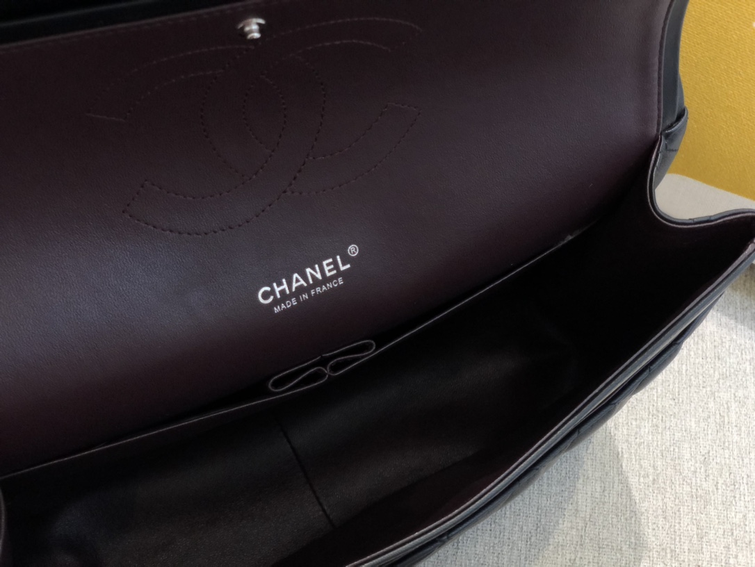 Ch@nel Flap Bag-Lambskin Leather-Maxi-33CM