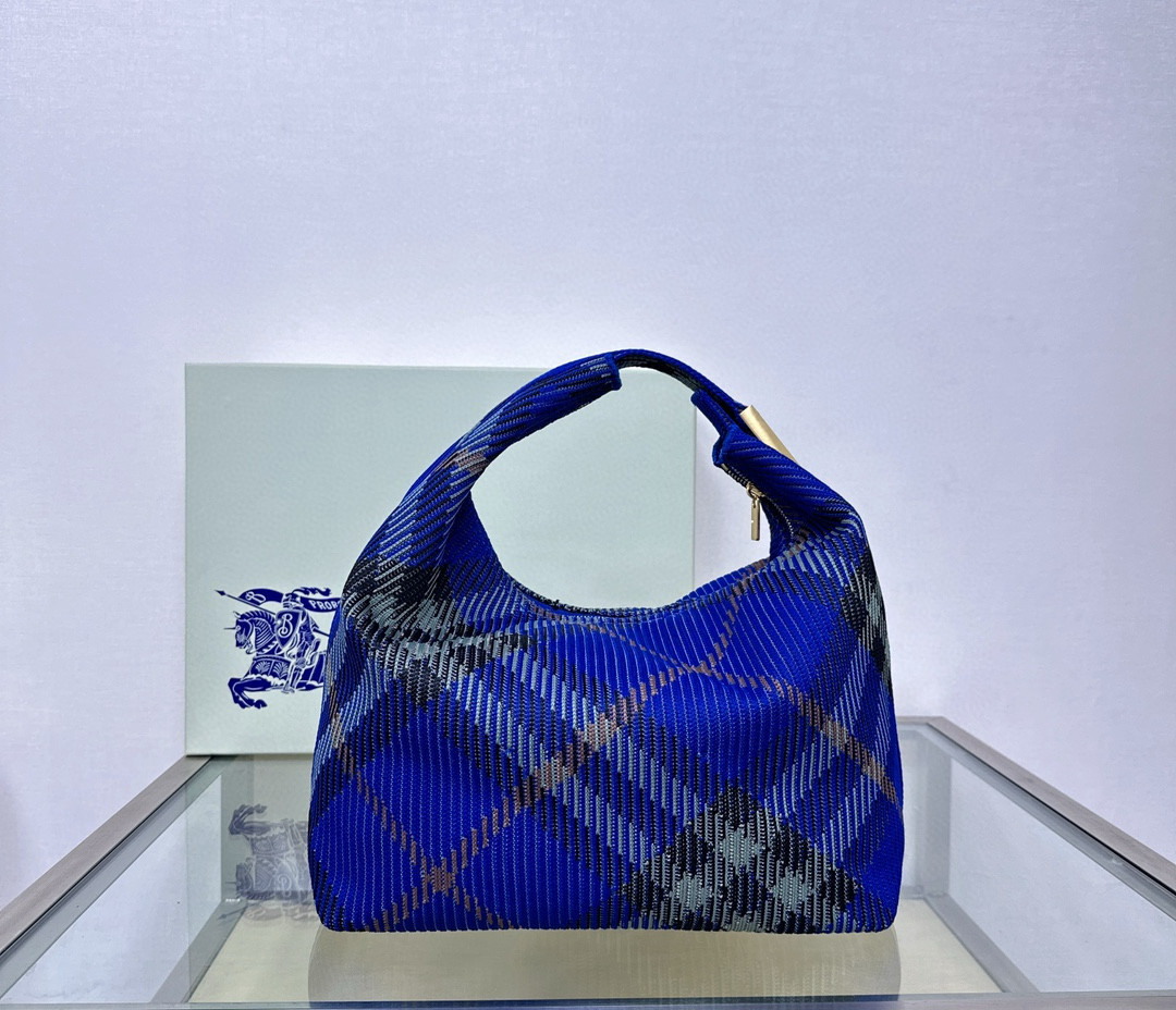 B**rry medium check hobo bag-28.5*16.5*33.5cm
