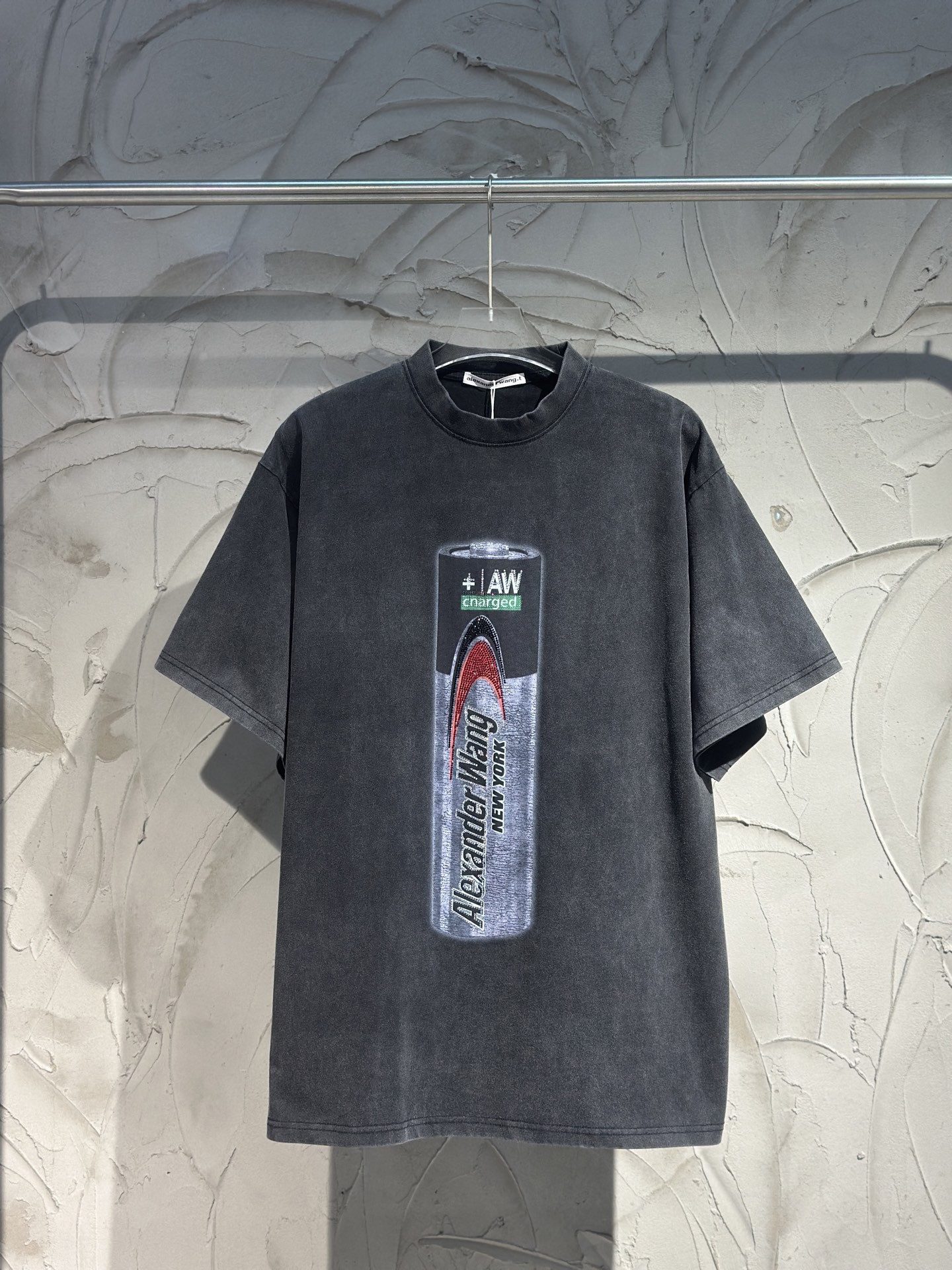 A1exa*der wang graphic-print t-shirt | grey