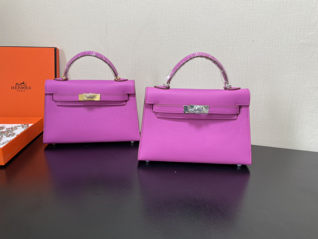 H**mes kelly-gold&silver hardware-19cm