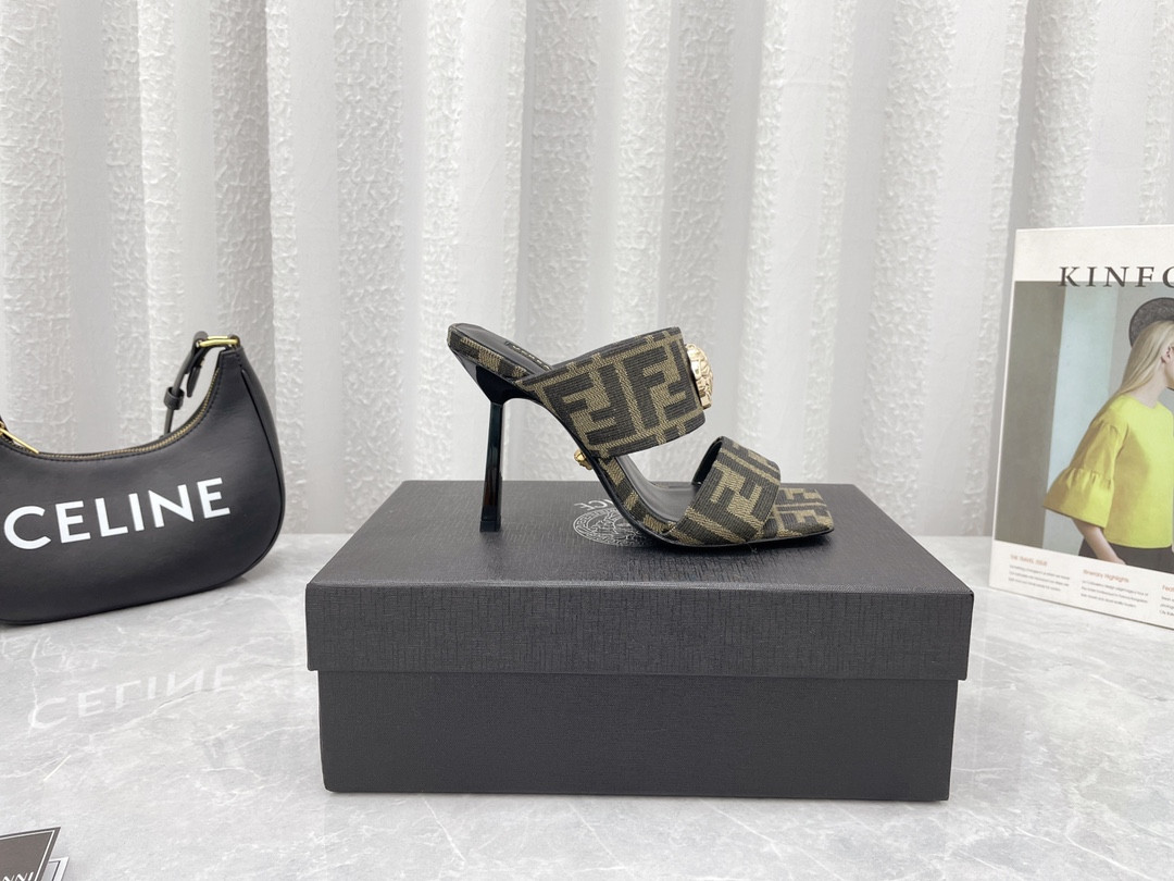 versace&F**di 2022ss sandals-10cm(eu35-41)