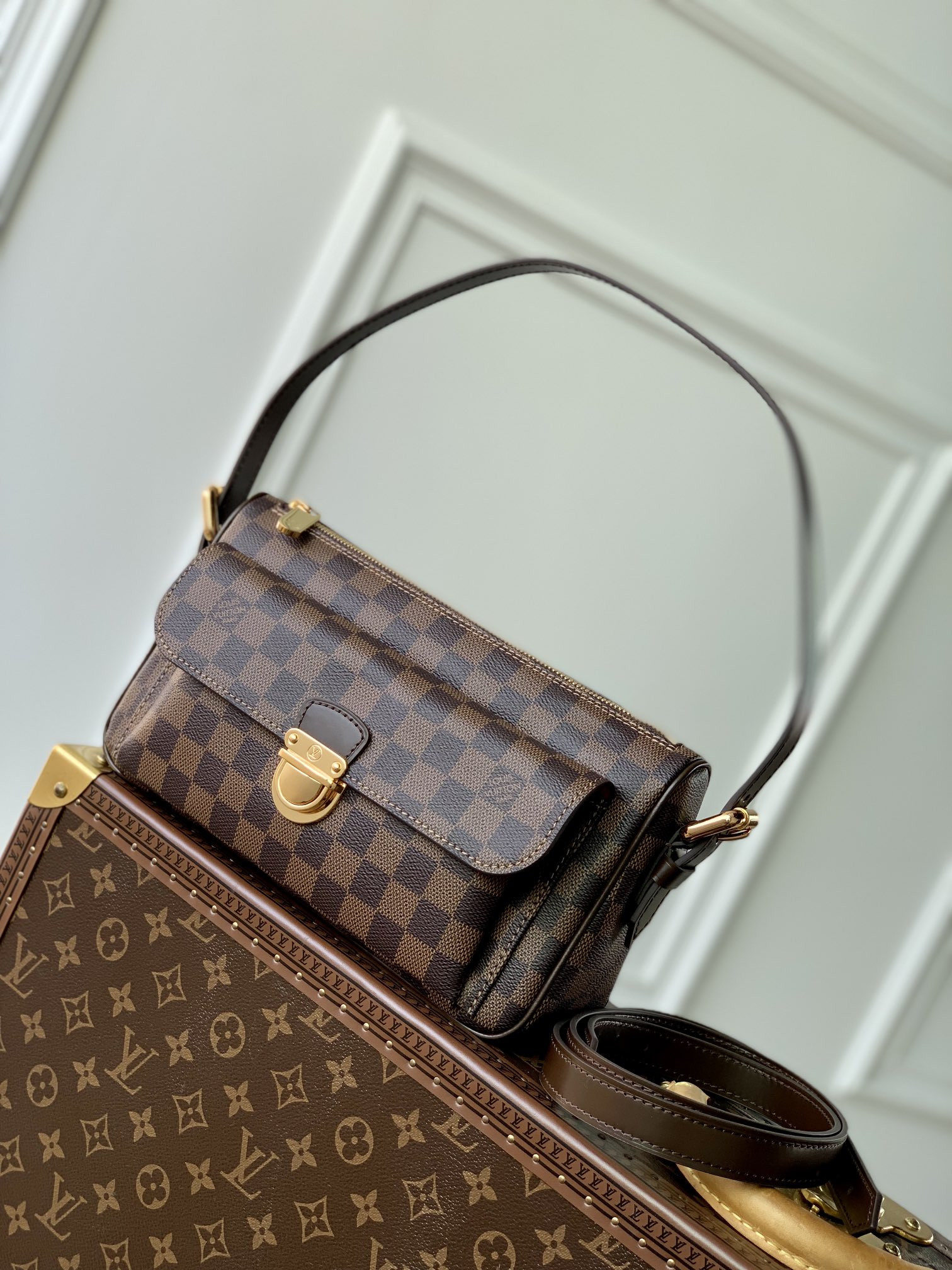 l0*is V*t0n vintage m60006 bag-27*10*15cm