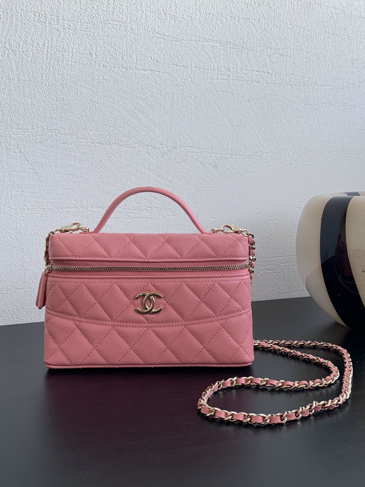 Ch@nel Cosmetic Bag-19.5×17×5CM