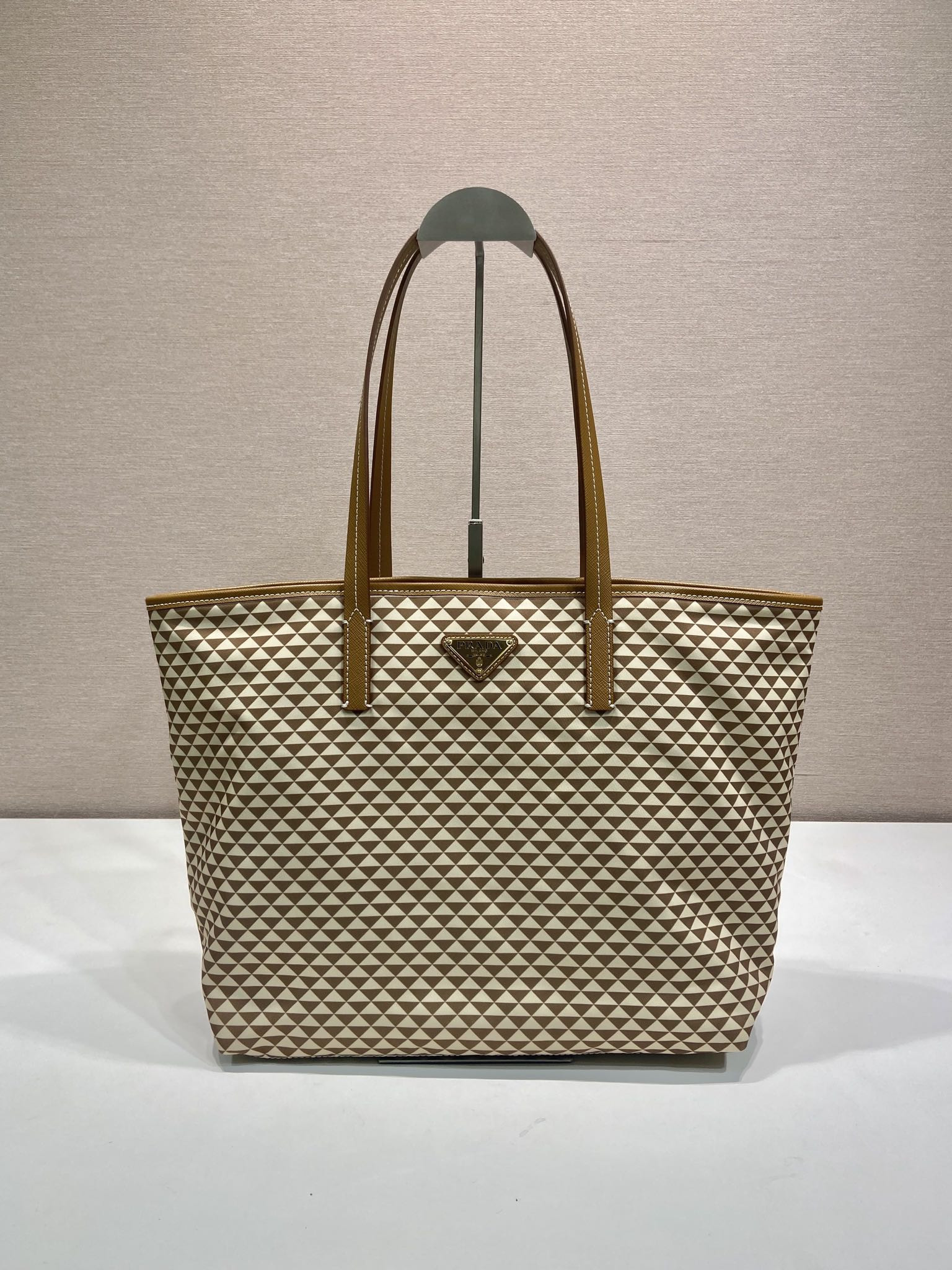 Pra*a Tessuto Triangulum Tote-1BD552-33*29*14CM