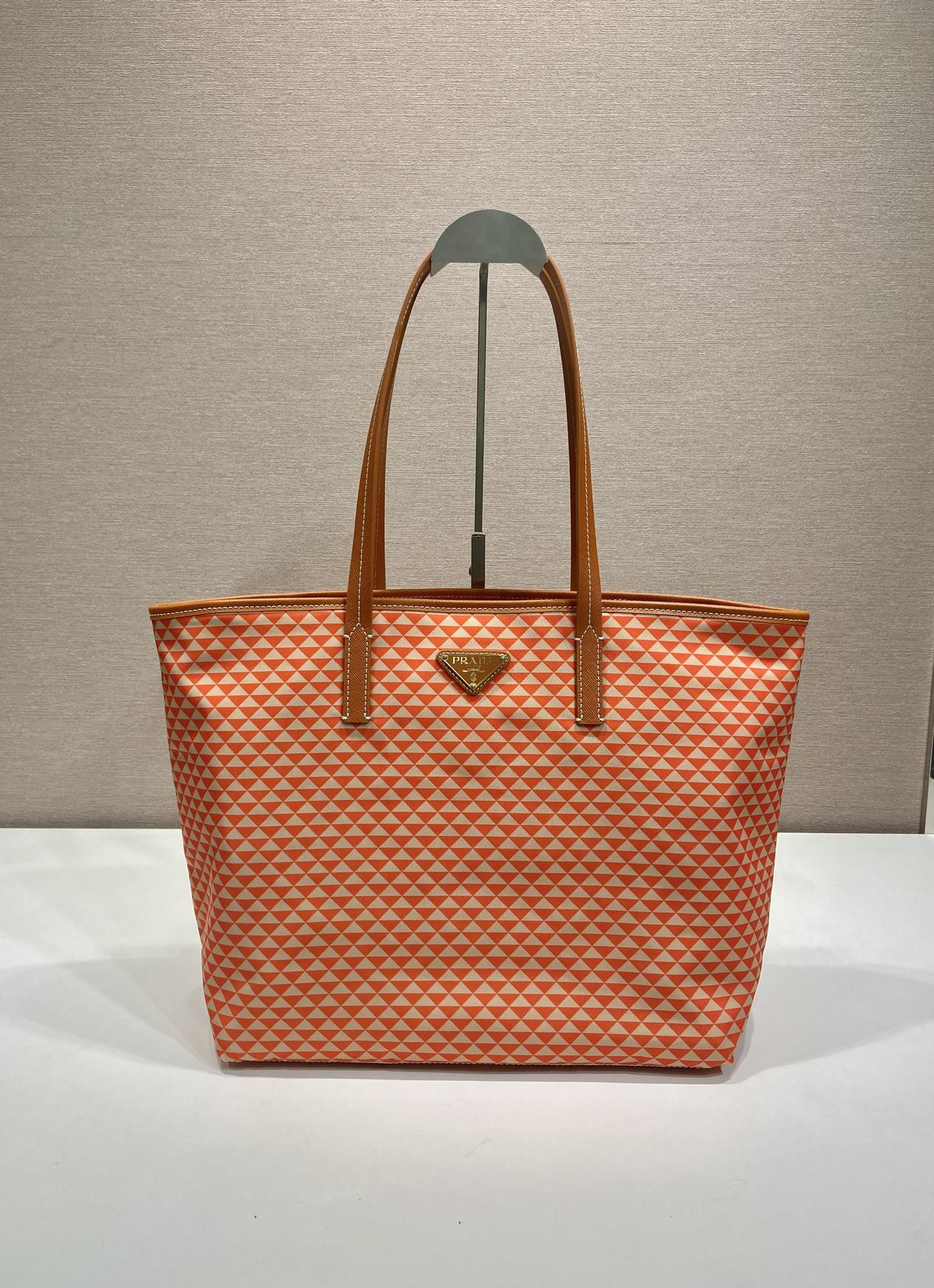 Pra*a Tessuto Triangulum Tote-1BD552-33*29*14CM