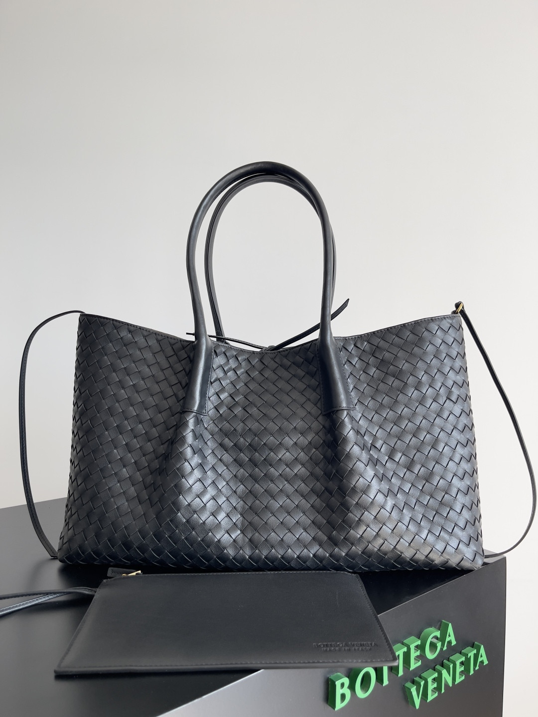 B0tt*ga Ven*ta Burgundy Pinacoteca Reversible Tote -43*23*17.5CM