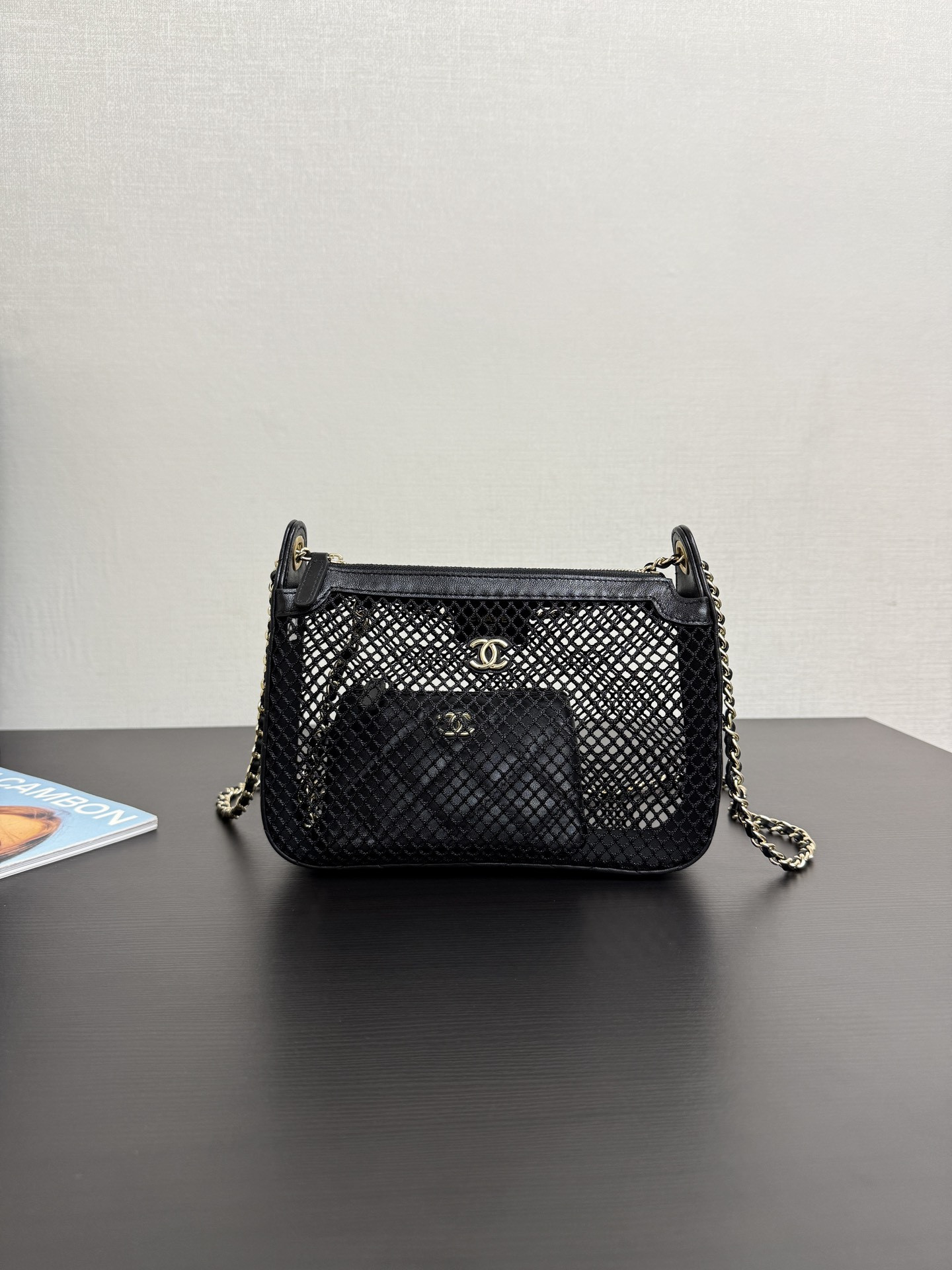 Ch@nel 2025SS Clutch With Chain Bag