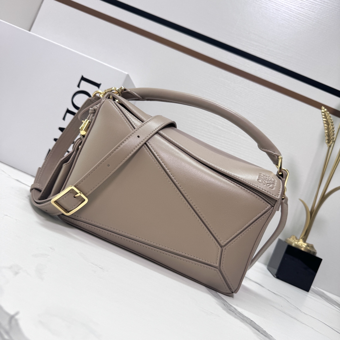 Lowee Puzzle Edge Bag-24*10.5*16.5CM