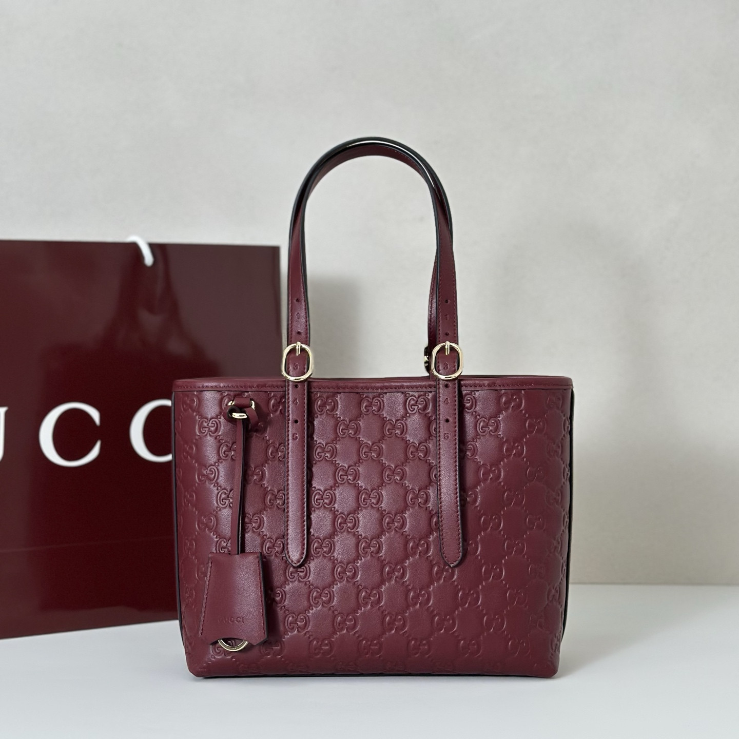 Guc-ci GG Emblem Tote Bag-25*20*10CM
