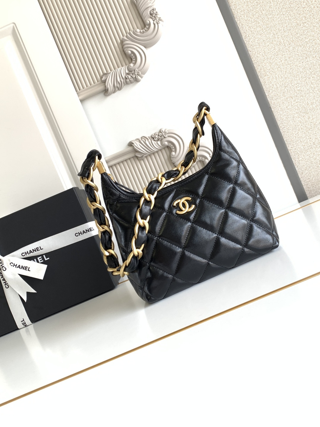 Ch@nel 2025SS Hobo Bag-22.5x19.5x8.5CM