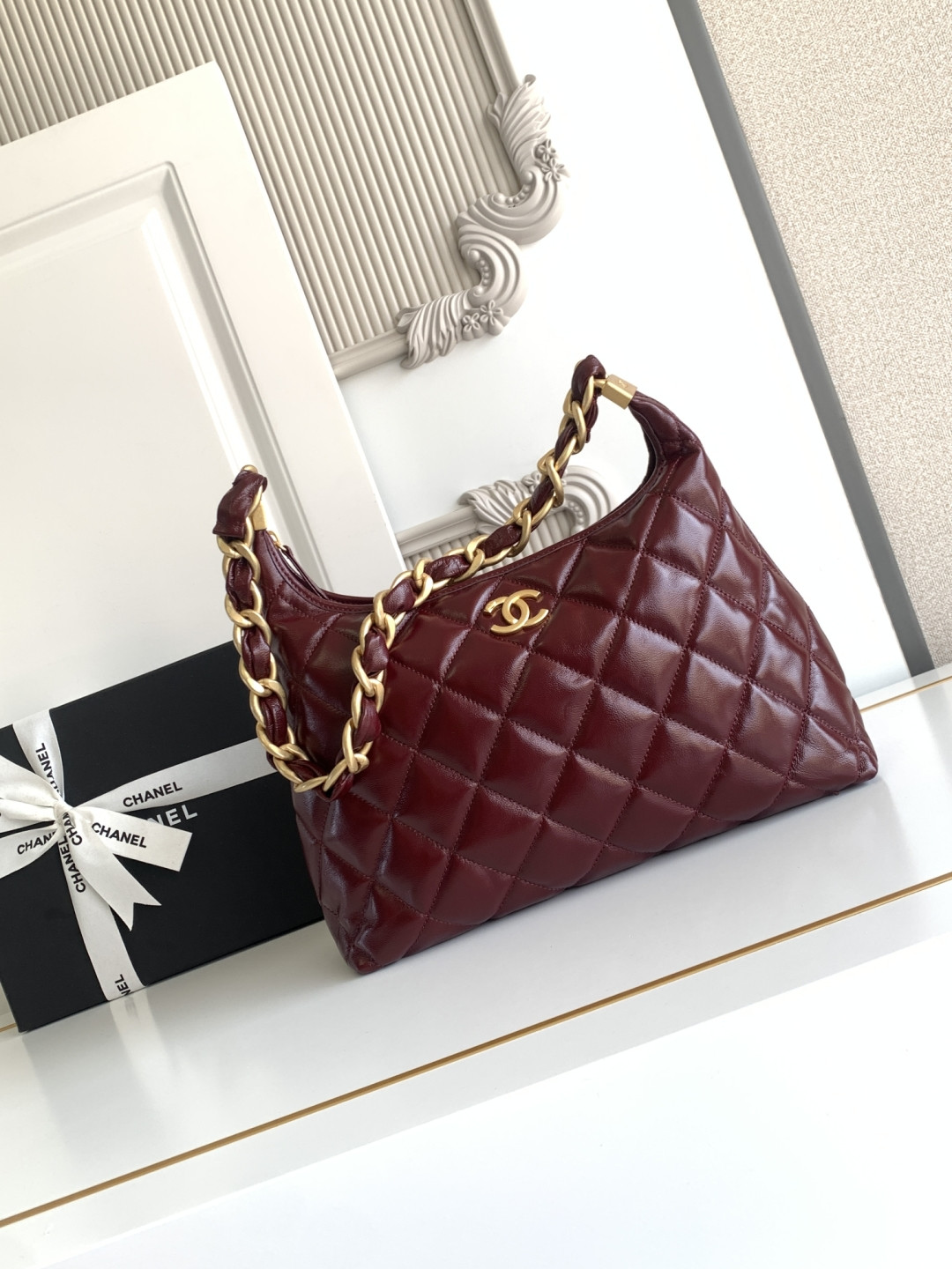 Ch@nel 2025SS Hobo Bag-32x30x12CM