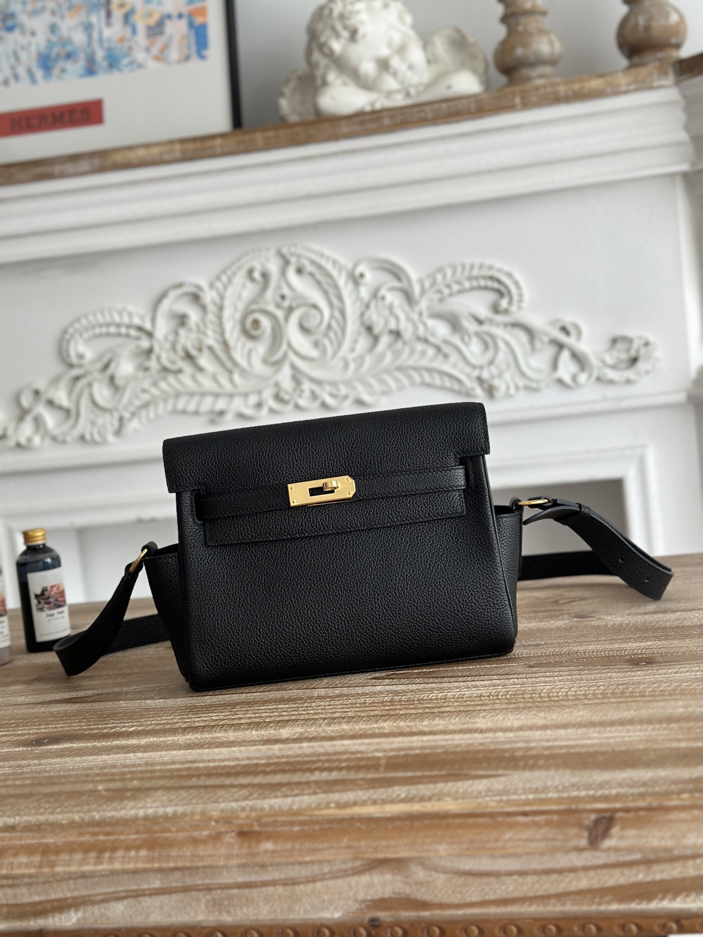 H**me5 Kelly Messenger Bag-Togo-25cm