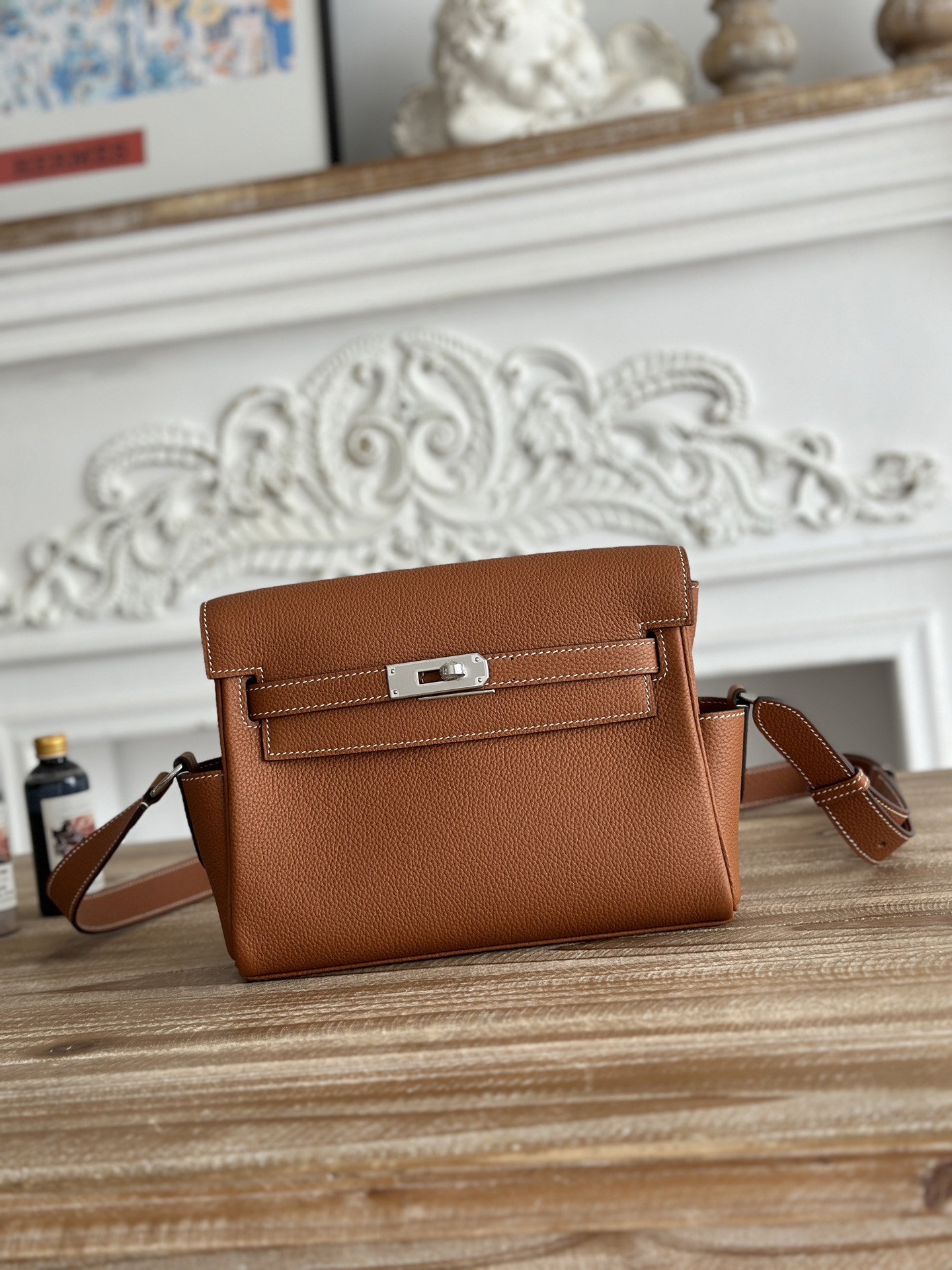 H**me5 Kelly Messenger Bag-Togo-25cm
