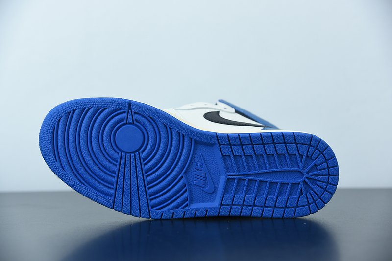 TRAVIS SCOTT X FRAGMENT X AIR JORDAN 1 HIGH OG SP MILITARY BLUE DH3227-105 (WITH UPDATED BOX)