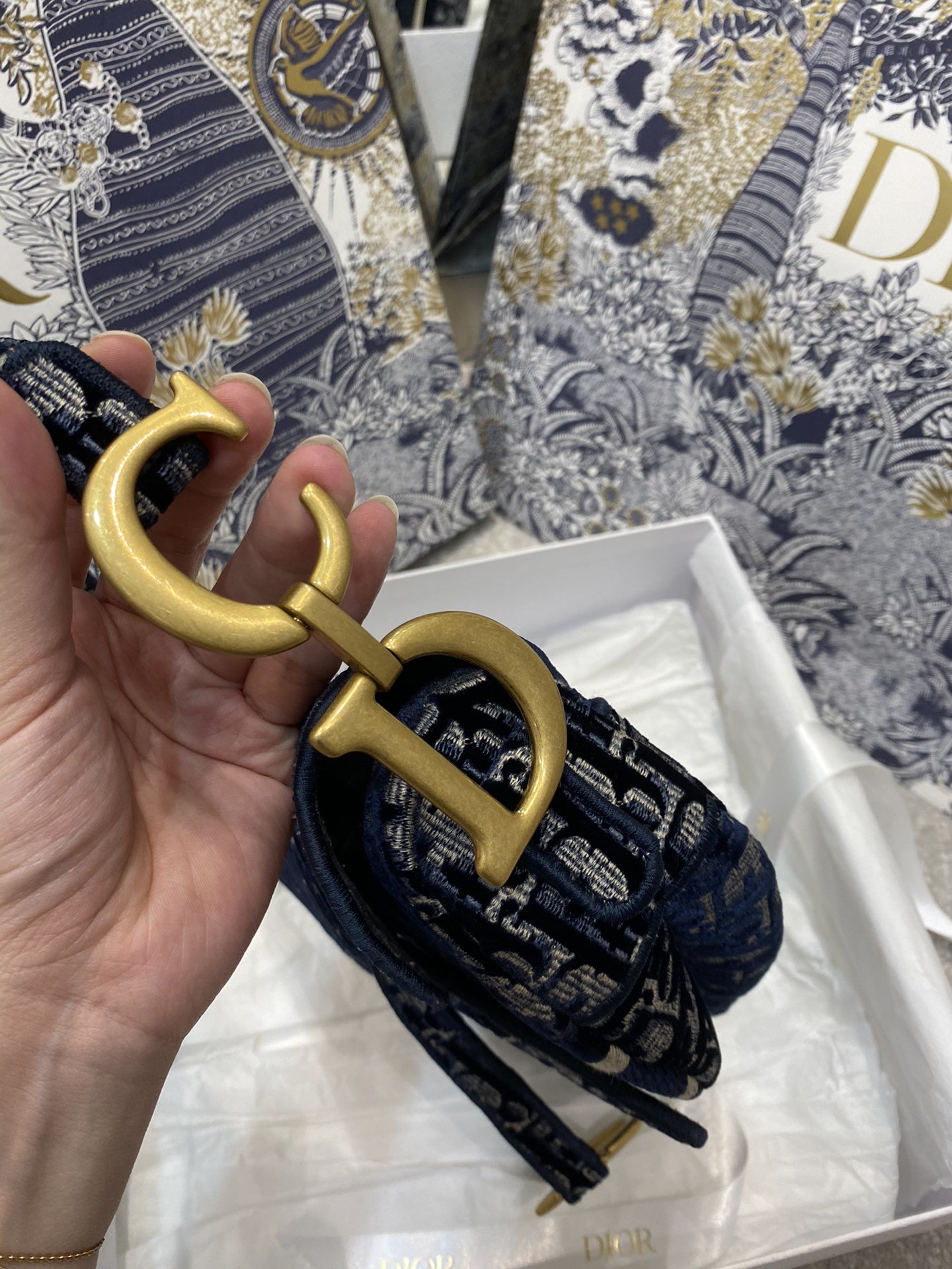 D*or oblique bag-25.5*20*6.5cm