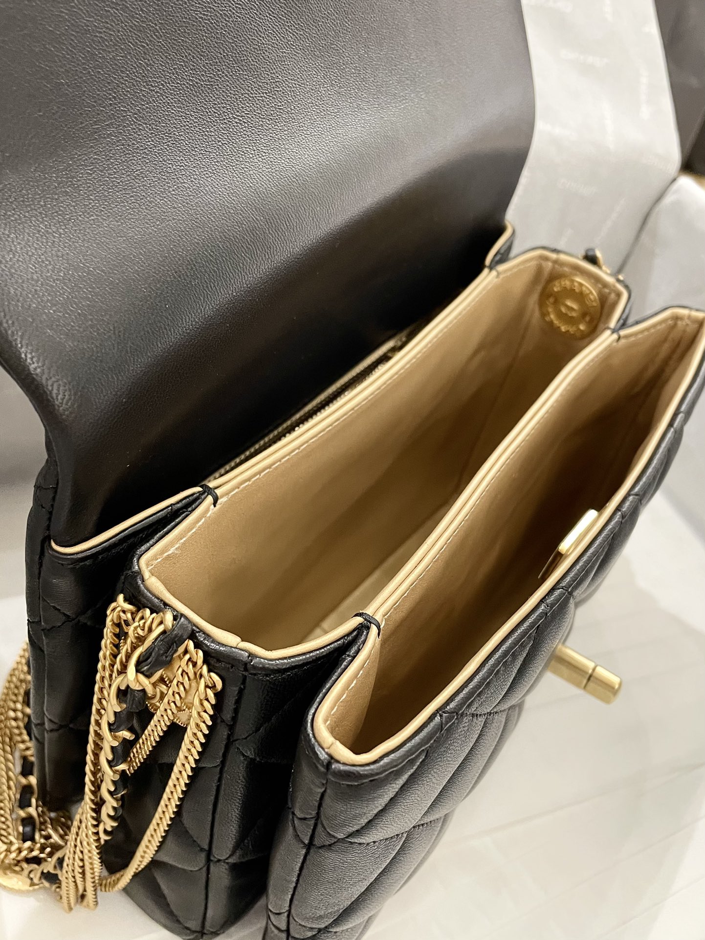 Ch@nel Flap Bag-21.5*14*10CM