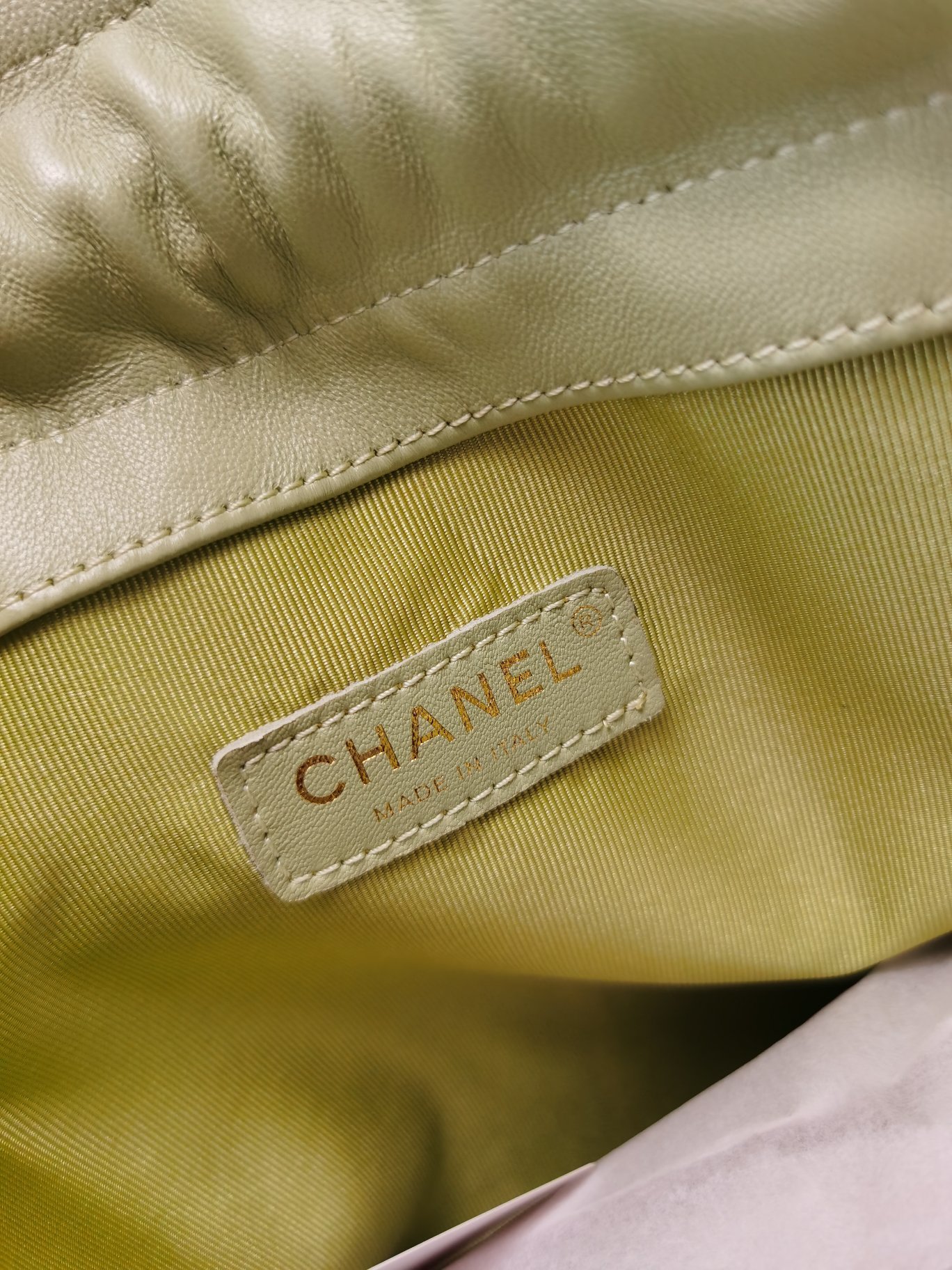 Ch@nel Drawstring Bag