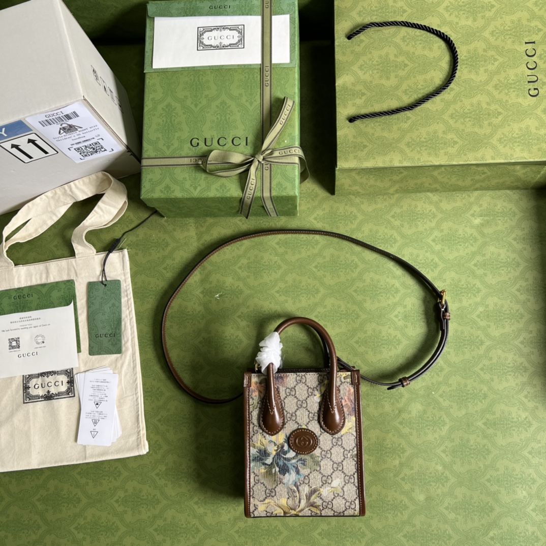 G*u*i gg retro mini tote-16*20*7cm