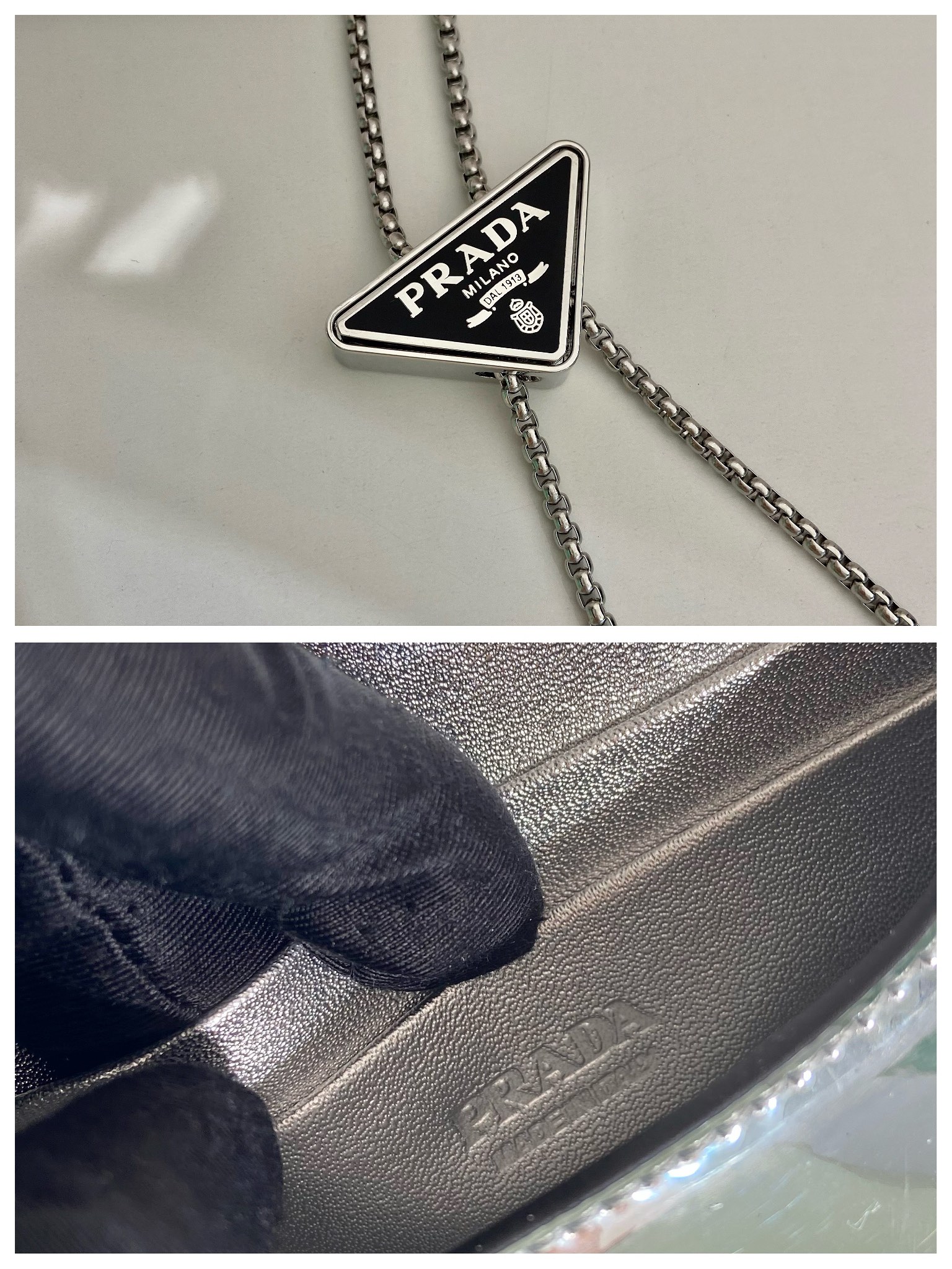 Pra*a 1mr024 glossy small bag-11.5*8cm