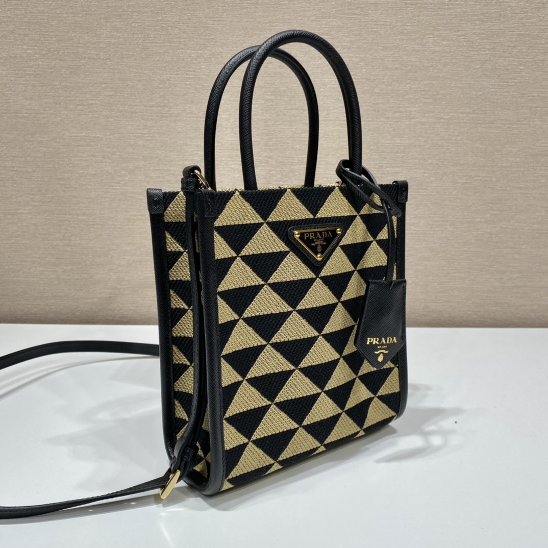 Pra*a small tote in saffiano leather 1ba355-17*19*6cm