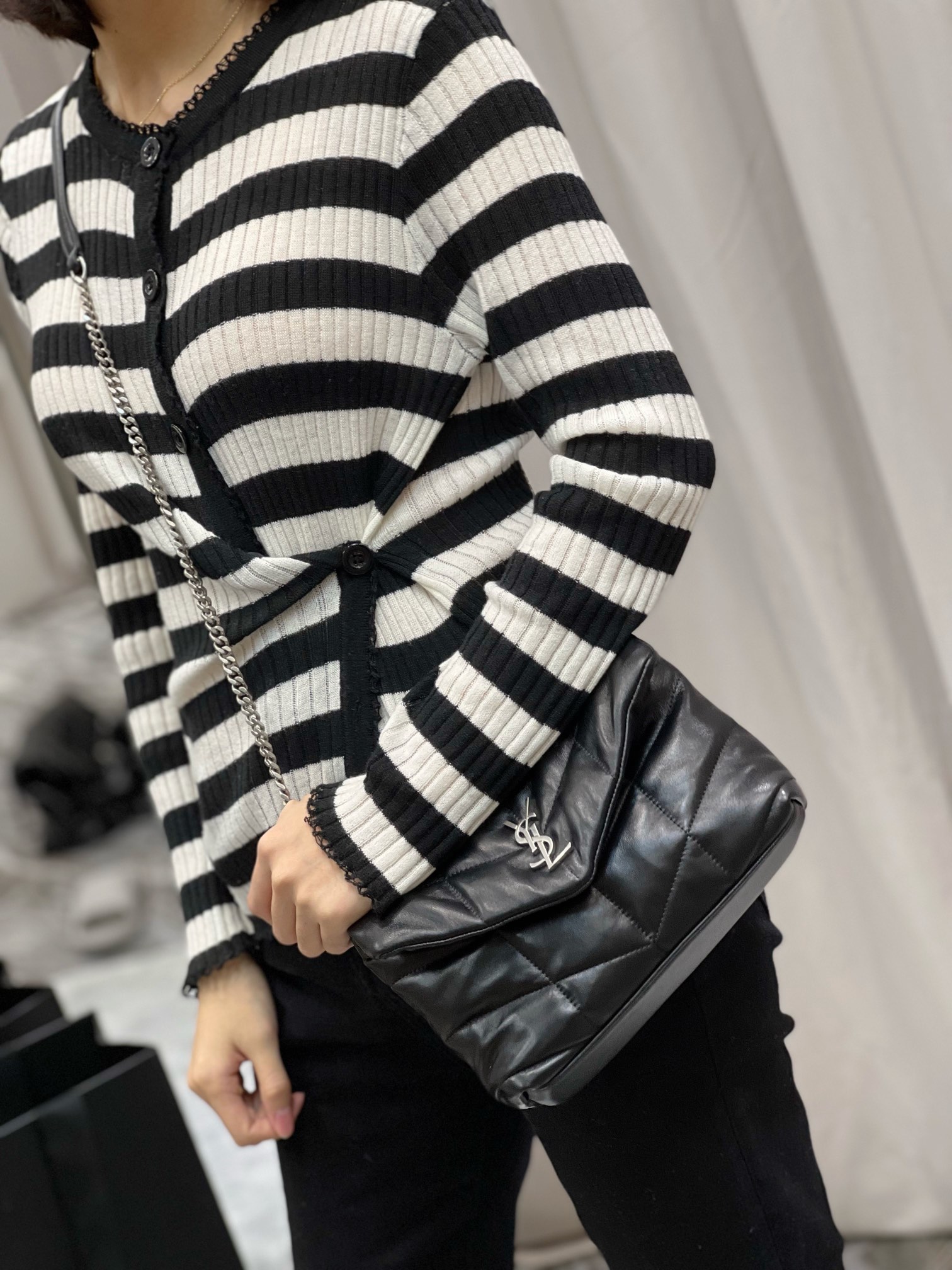 Y*L loulou puffer-lambskin leather