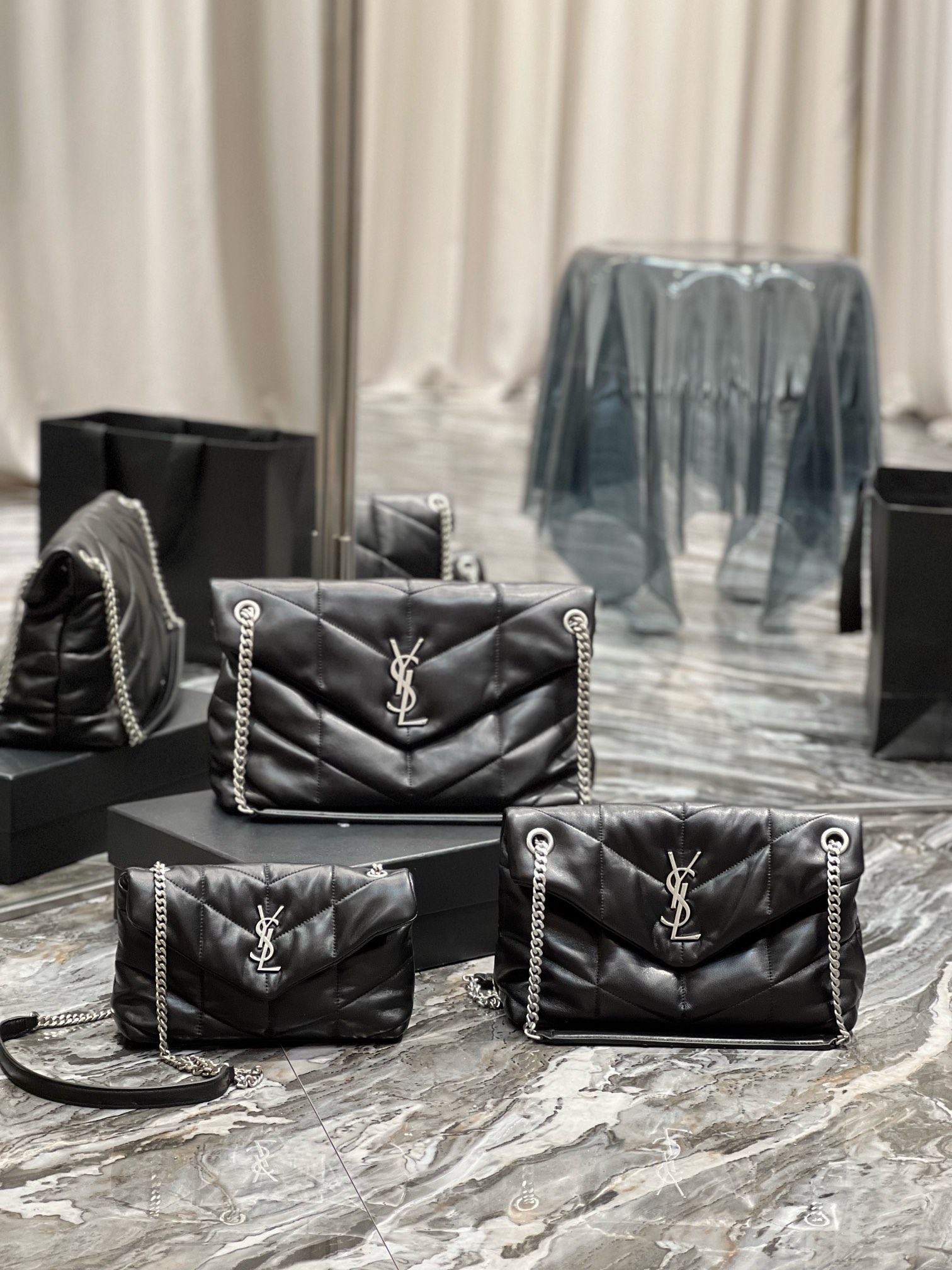 Y*L loulou puffer-lambskin leather