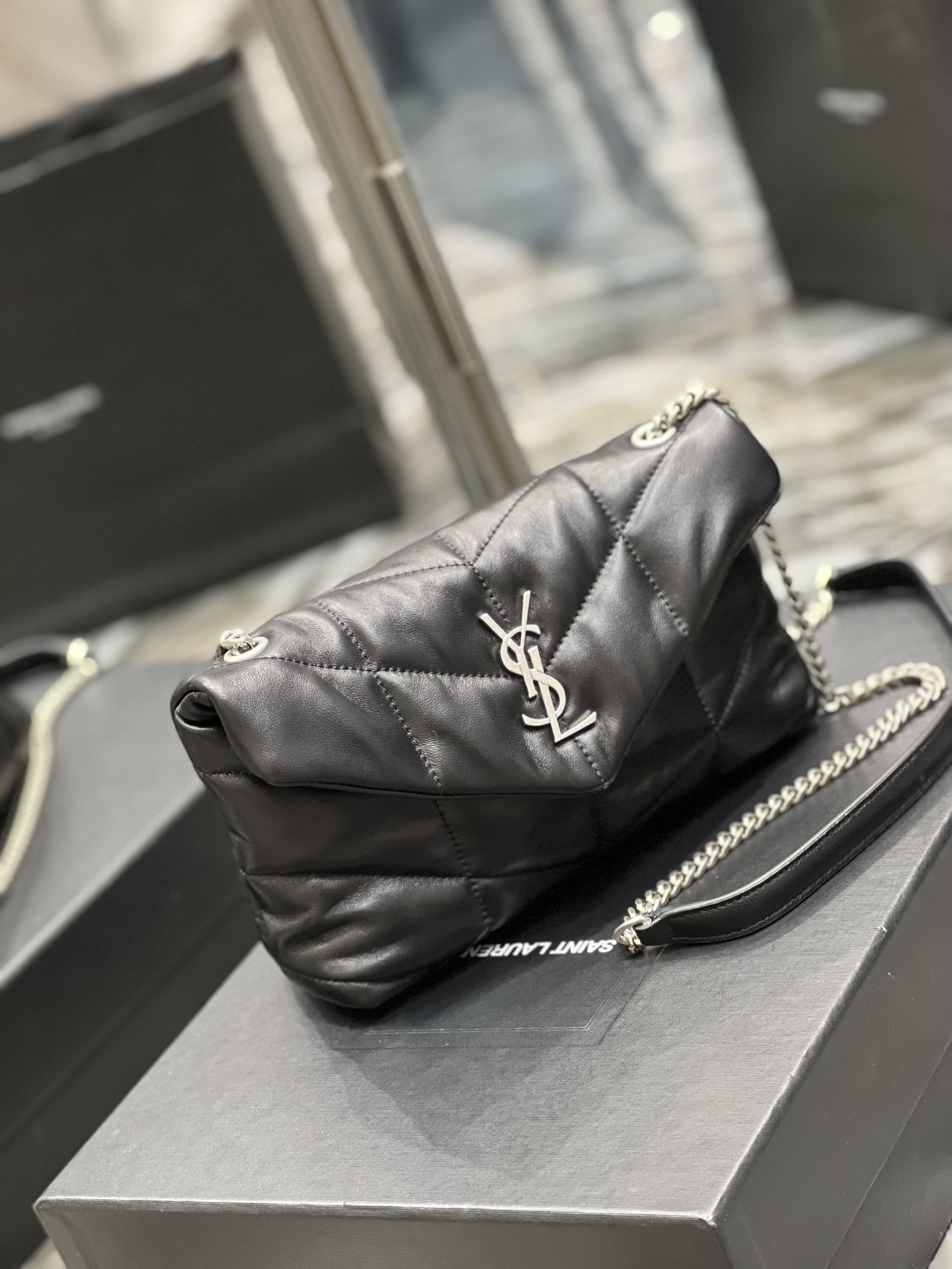 Y*L loulou puffer-lambskin leather