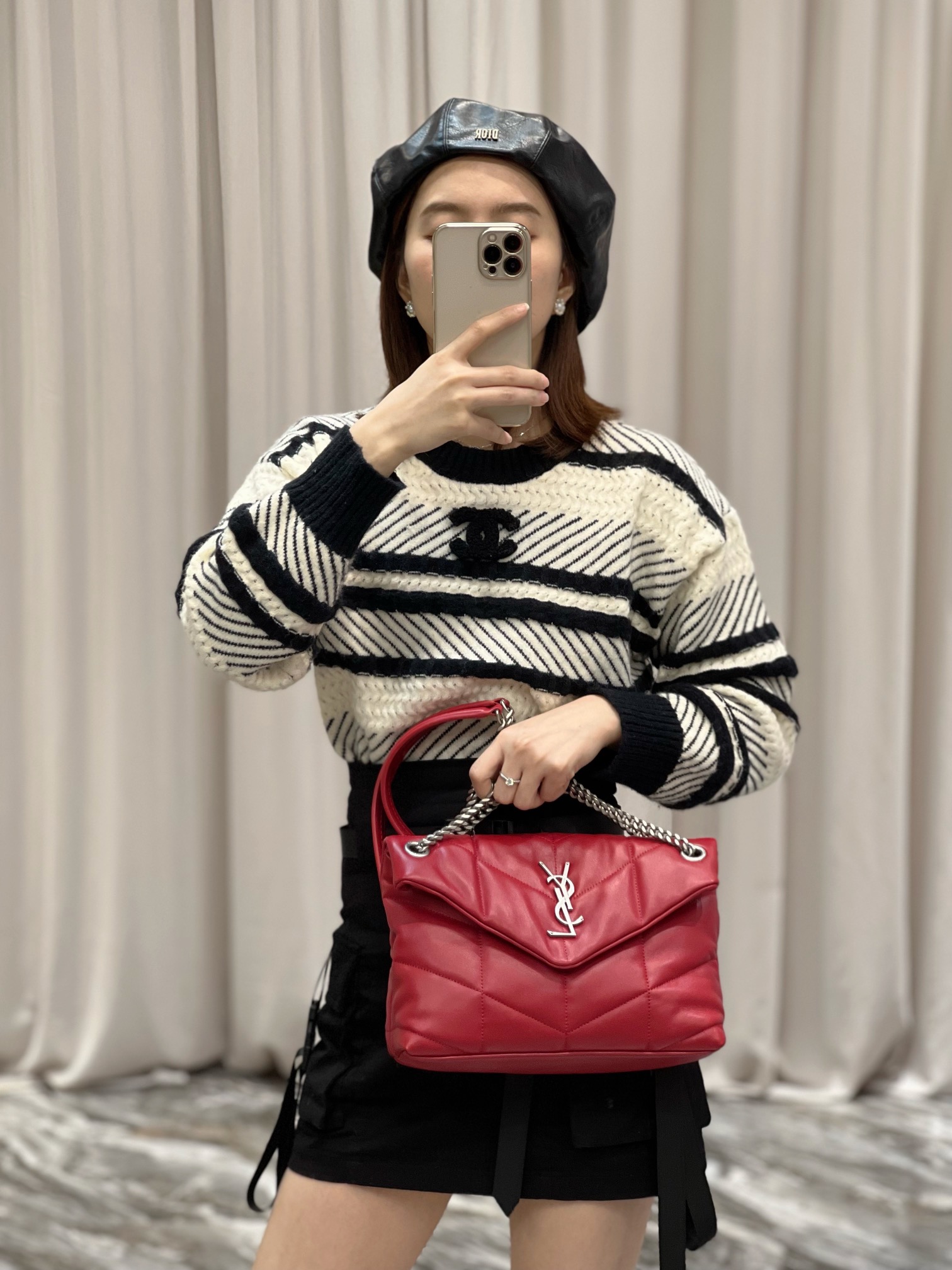 Y*L loulou puffer-lambskin leather