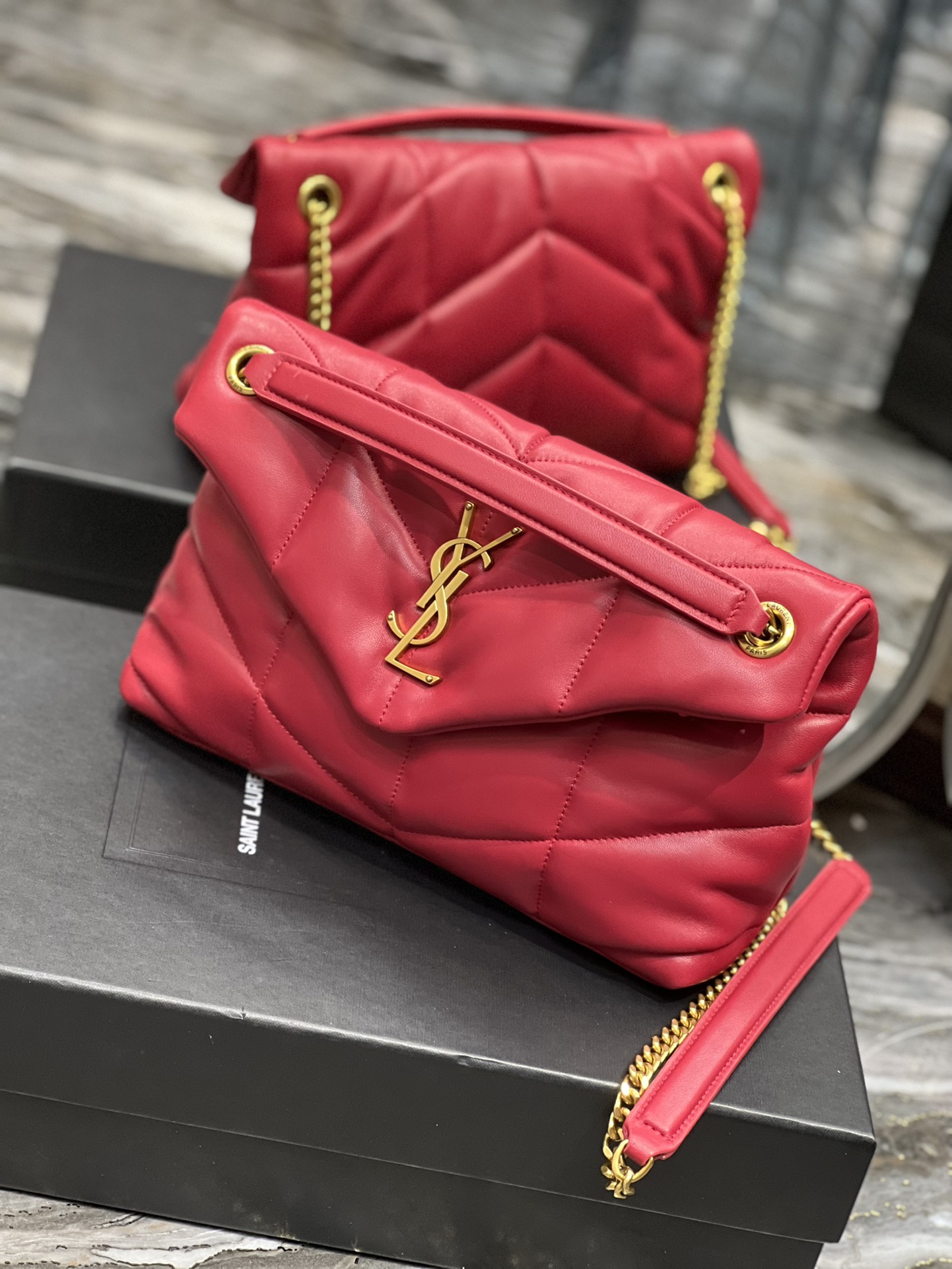 Y*L loulou puffer-lambskin leather