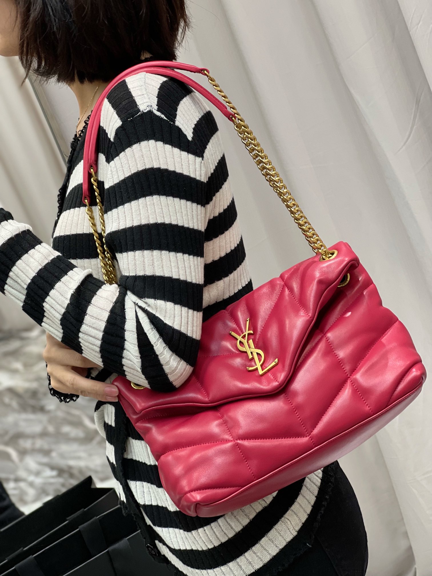 Y*L loulou puffer-lambskin leather