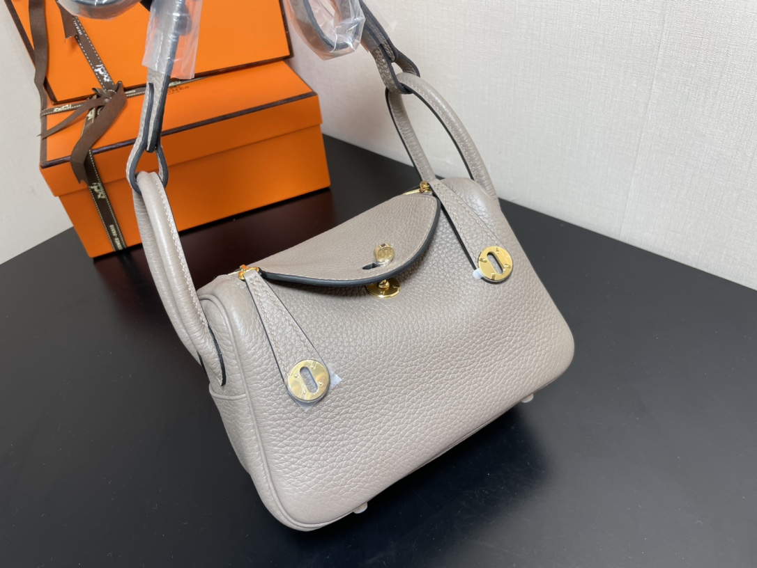 H**mes lindy 19-togo leather-19cm