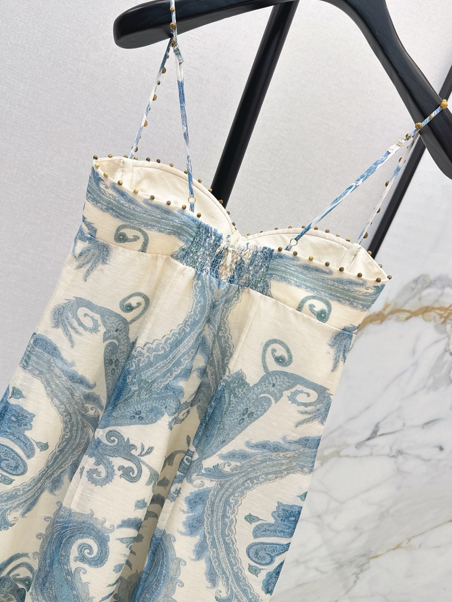 Zimmermann Illuminate Gown in Turquoise Paisley