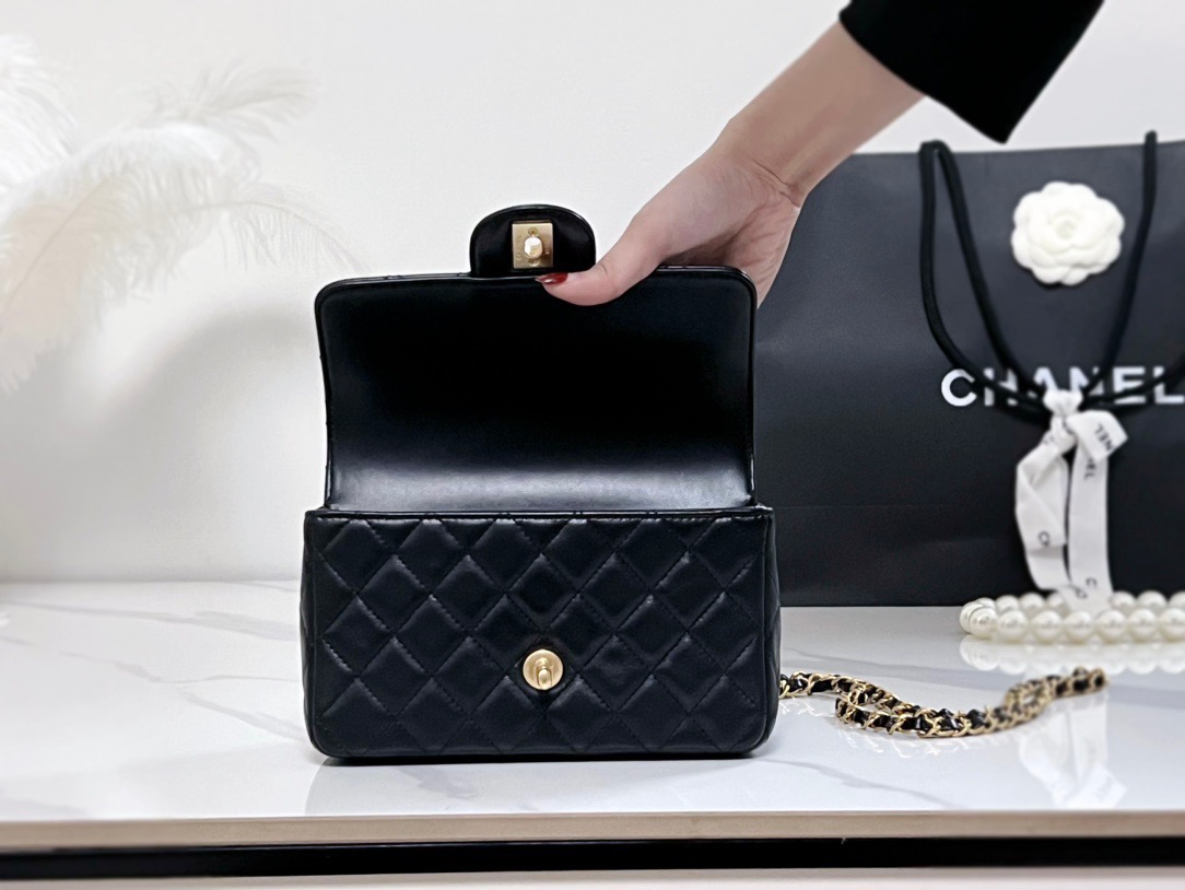 Ch@nel Flap Bag-12.5*20*6.5CM