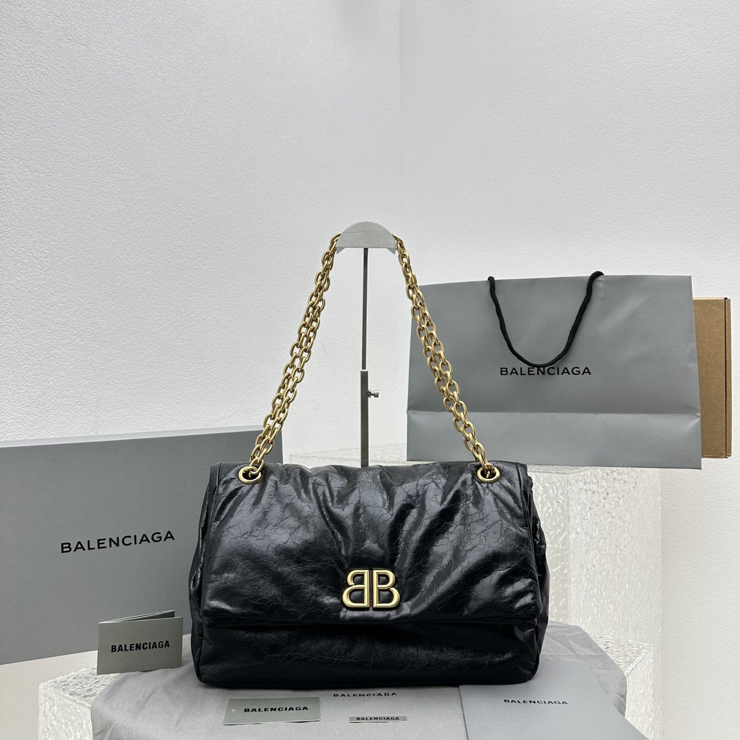 Ba1en*iaga Monaco Bag-32.5*22*9CM