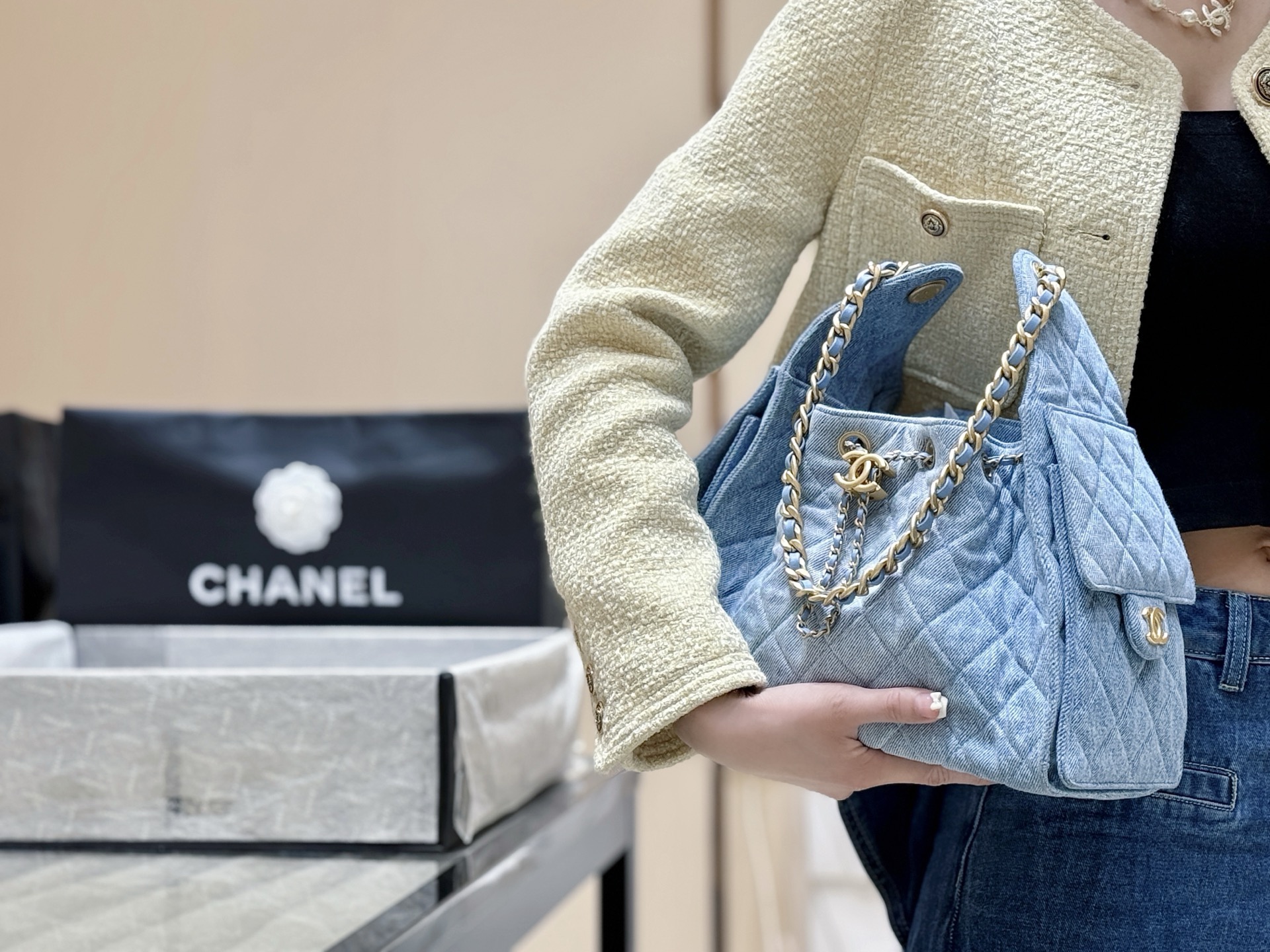 Ch@nel Bag--30*26*14CM