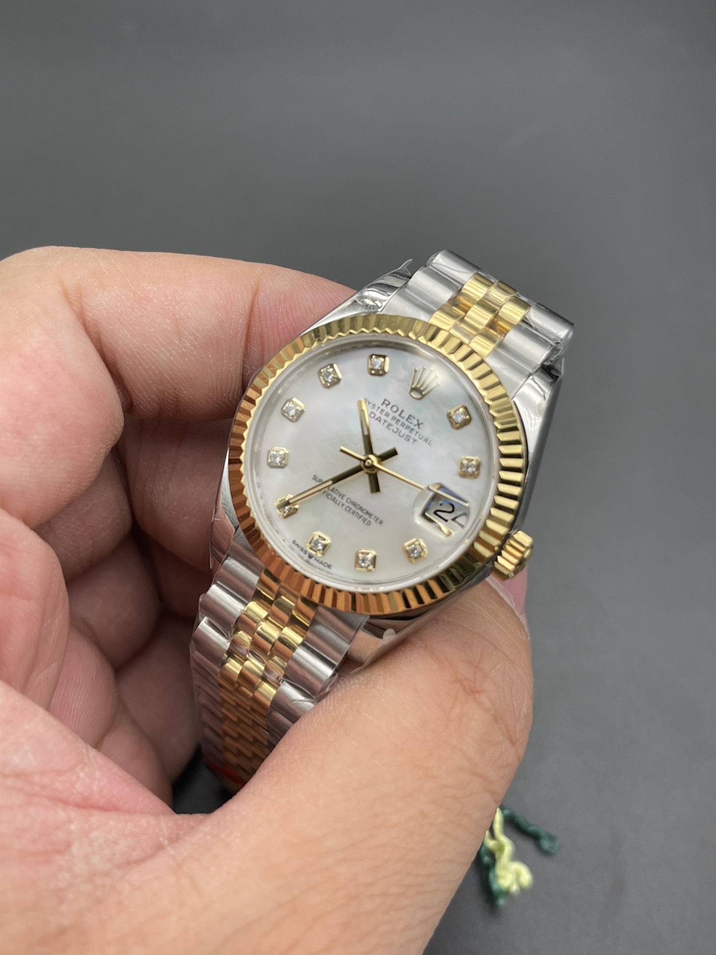 R01ex Datejust White Gold Women Watch