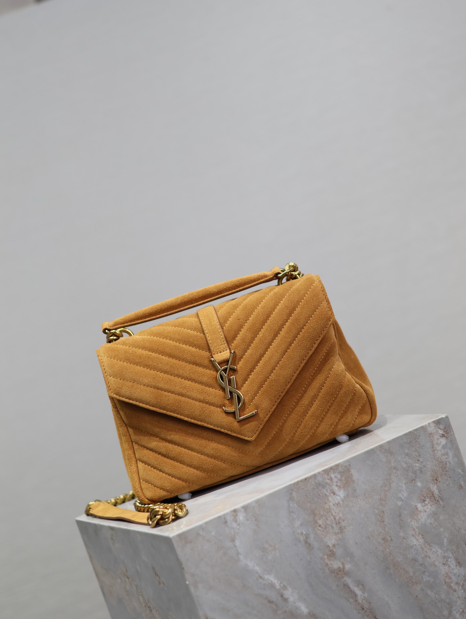 YS L Monogram College Bag-24*17*7CM