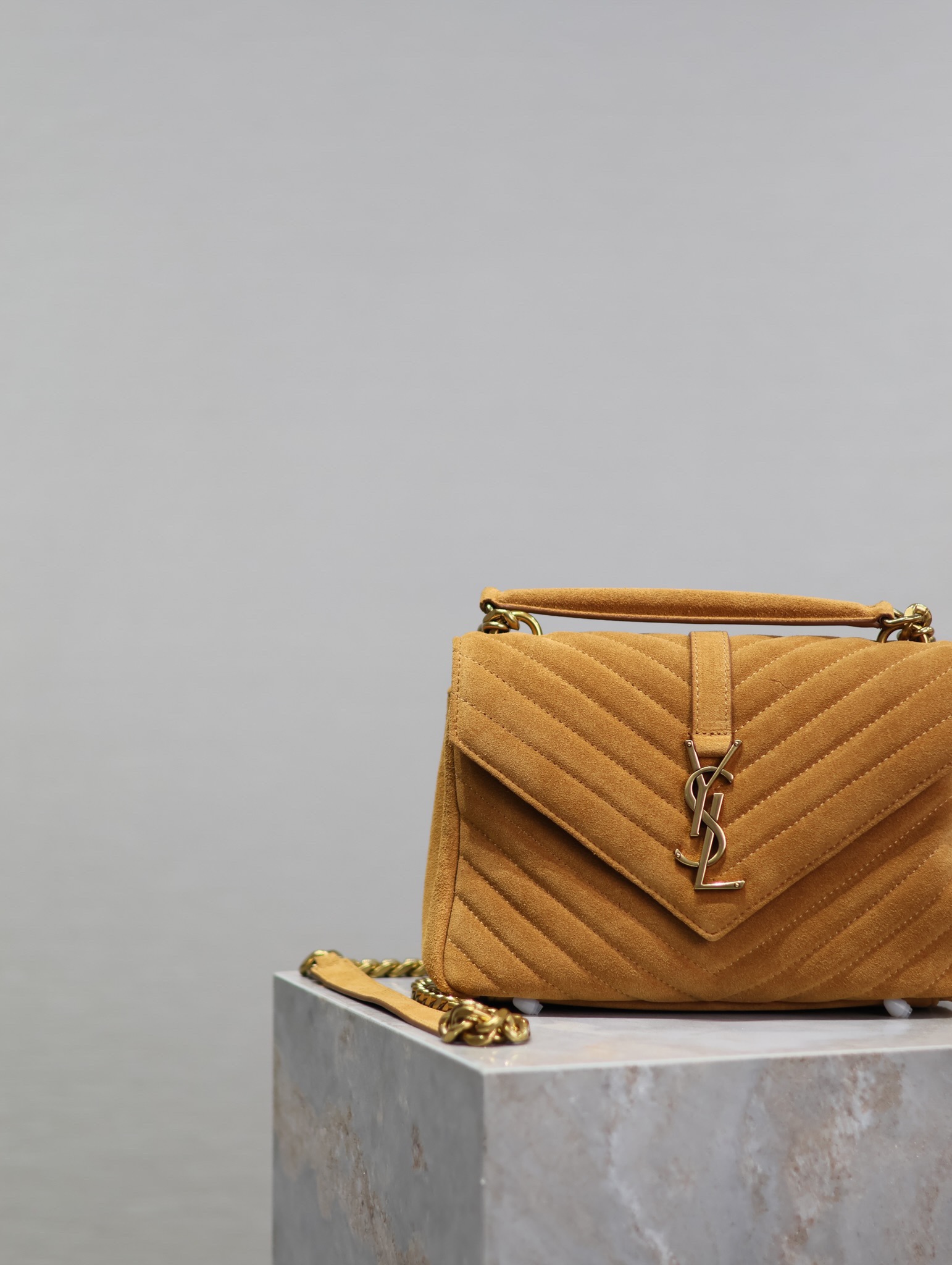 YS L Monogram College Bag-24*17*7CM