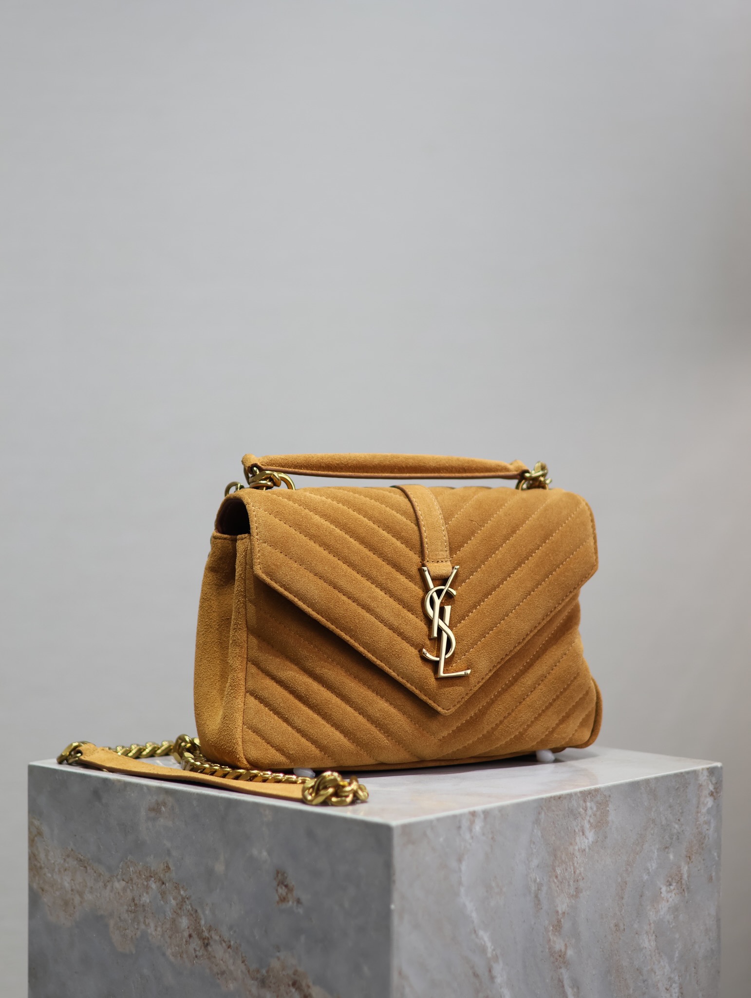 YS L Monogram College Bag-24*17*7CM