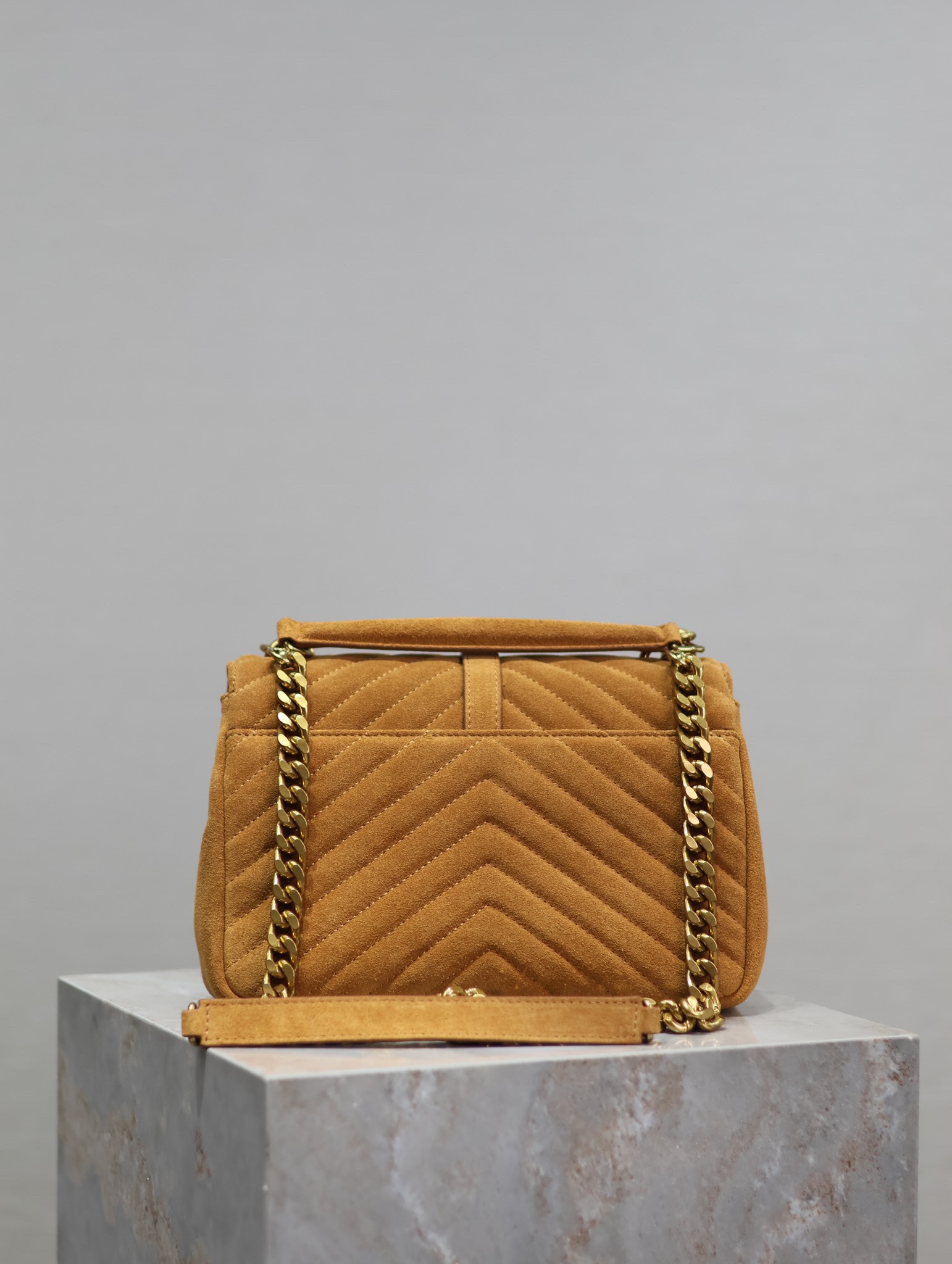YS L Monogram College Bag-24*17*7CM