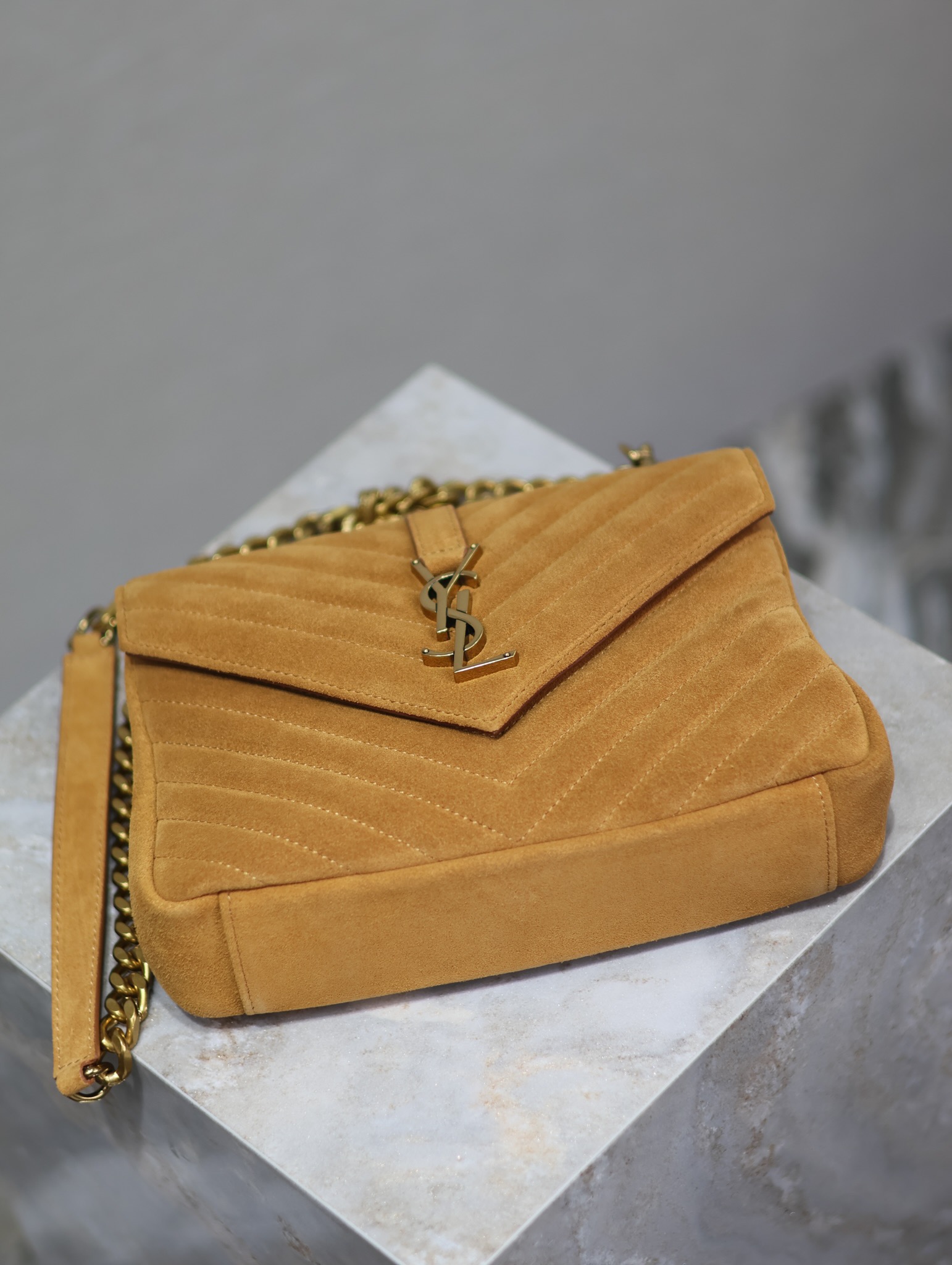 YS L Monogram College Bag-24*17*7CM