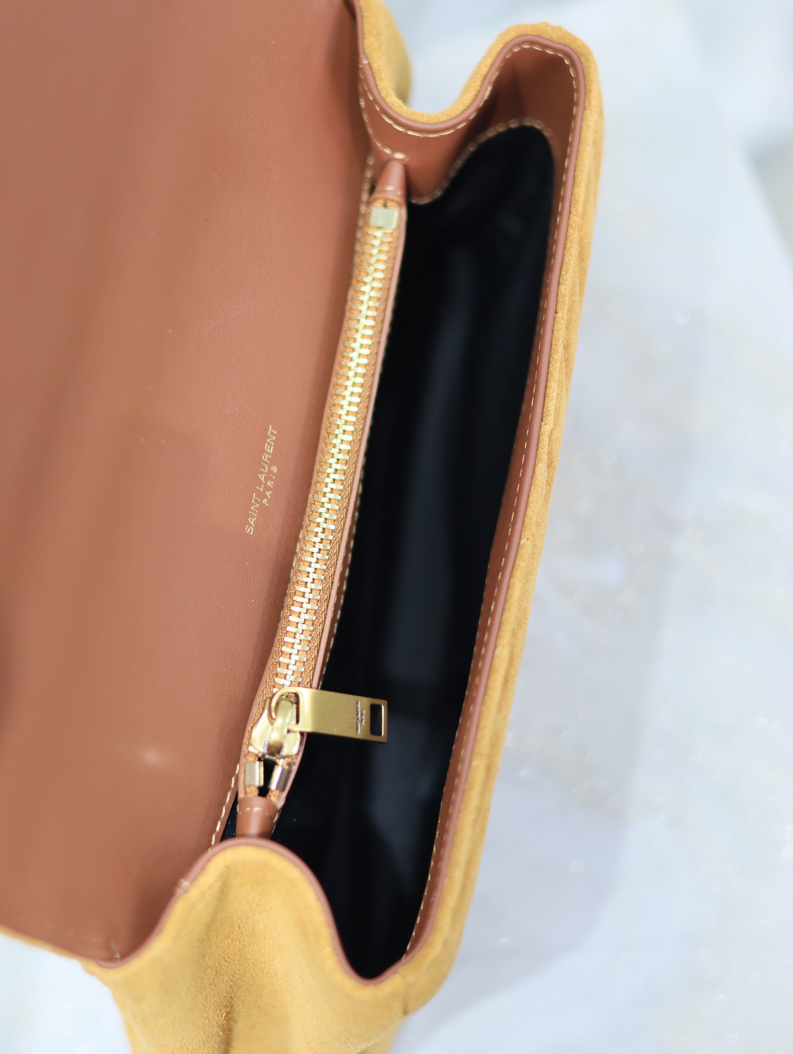 YS L Monogram College Bag-24*17*7CM