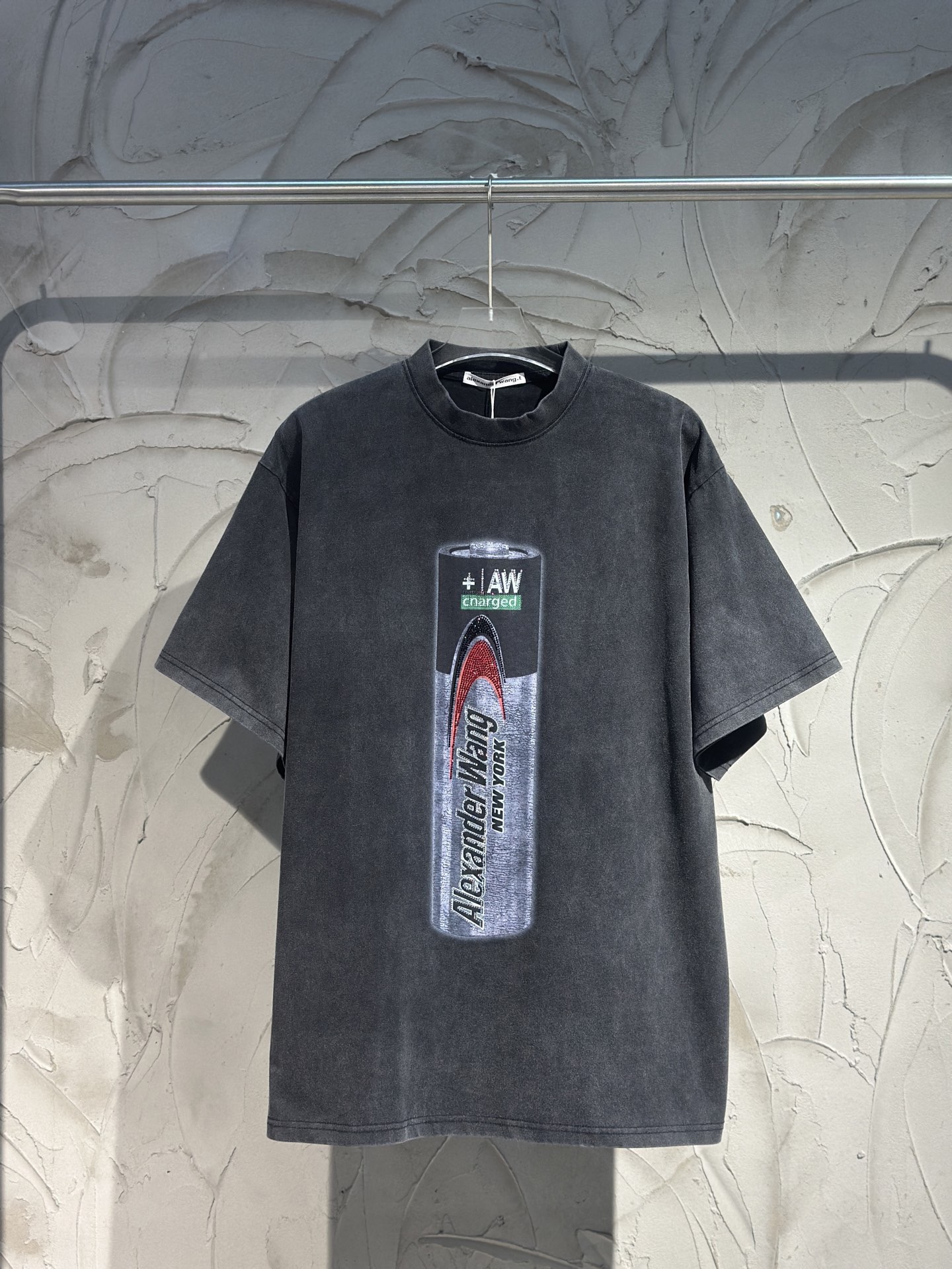 A1exa*der wang graphic-print t-shirt | grey